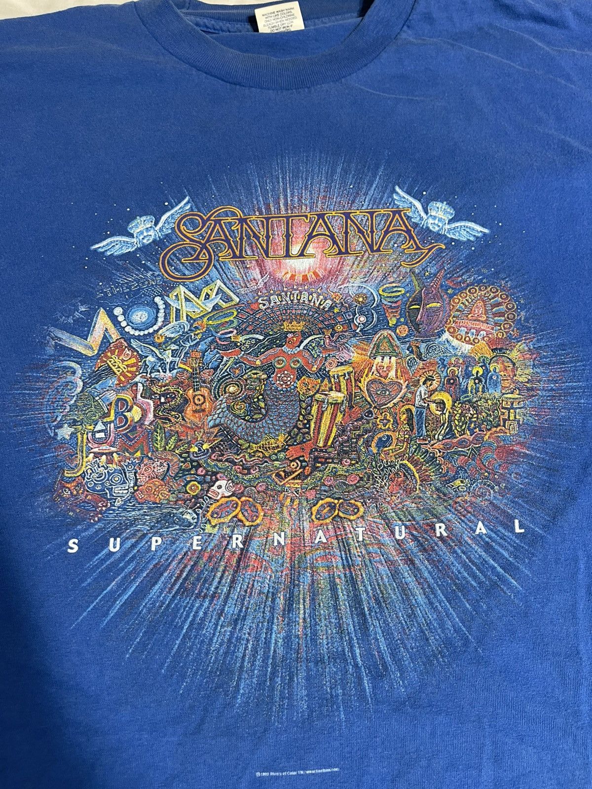 Band Tees × Vintage Santana supernatural Size US XL / EU 56 / 4 - 4 Thumbnail