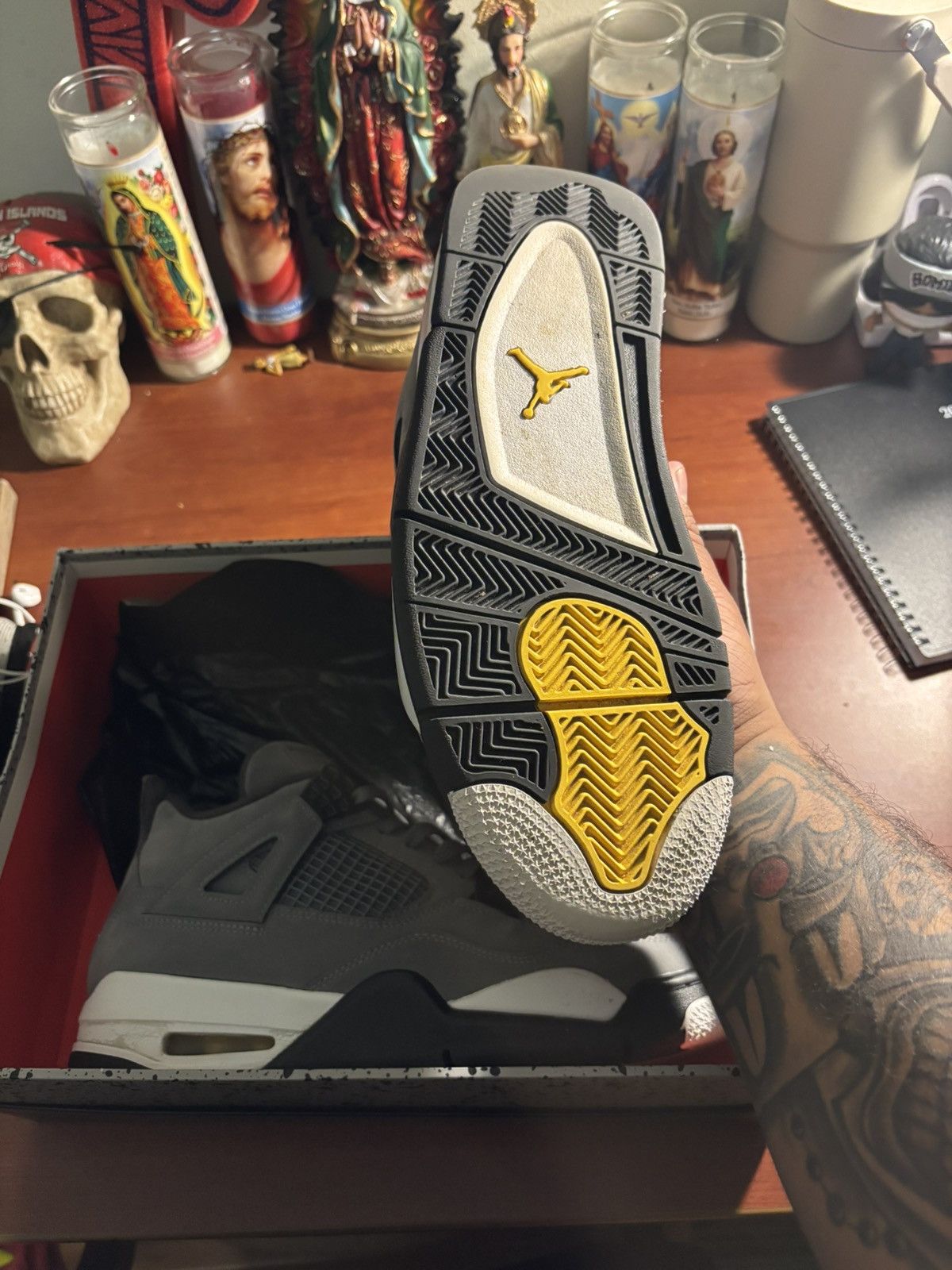 Jordan Brand Jordan 4 Cool Grey Size US 9.5 / EU 42-43 - 5 Thumbnail