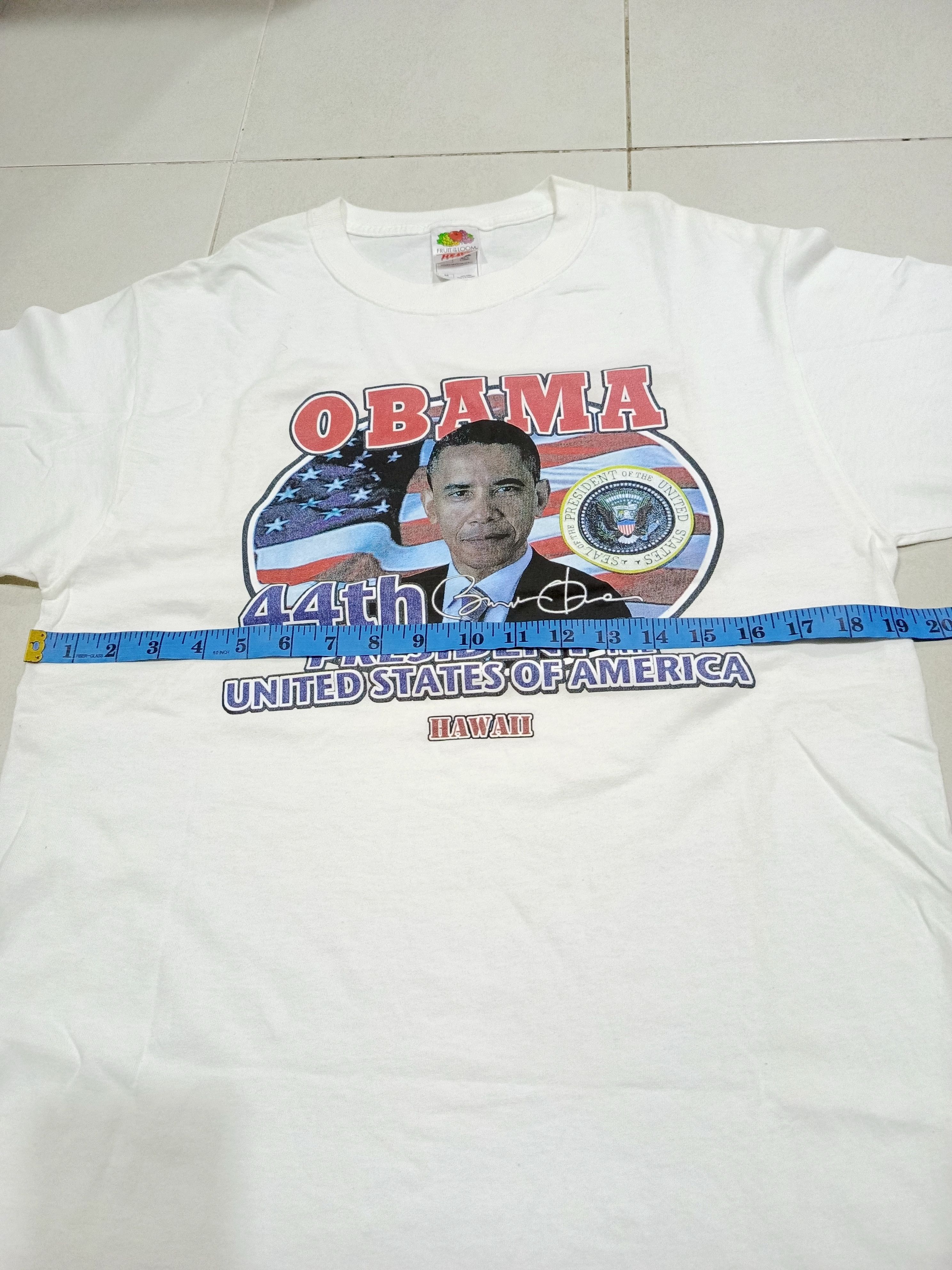 Vintage Vintage Obama American President rap tees t-shirt Size US M / EU 48-50 / 2 - 9 Thumbnail