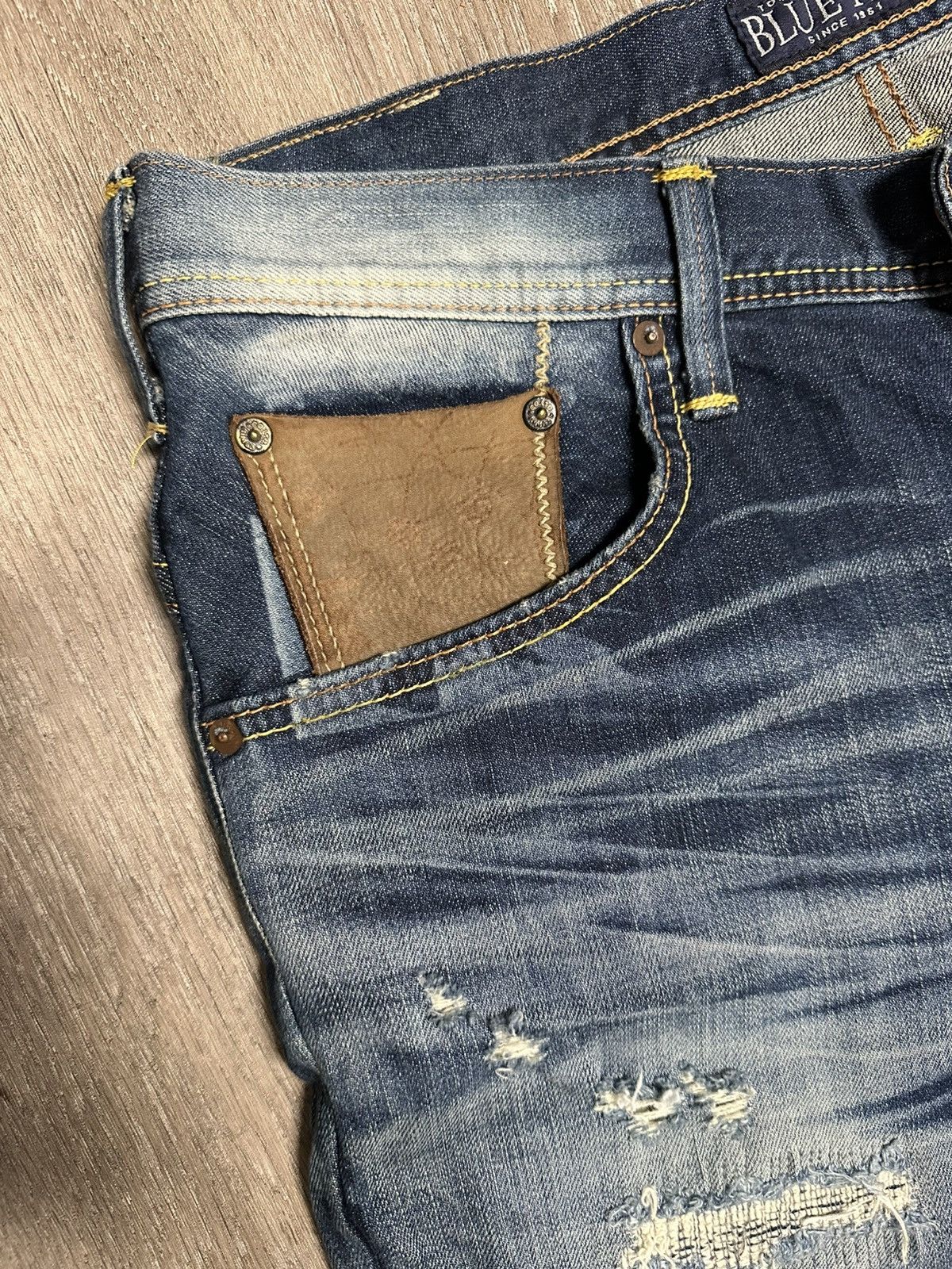 Edwin × Japanese Brand Edwin flare denim distressed Size US 34 / EU 50 - 3 Thumbnail