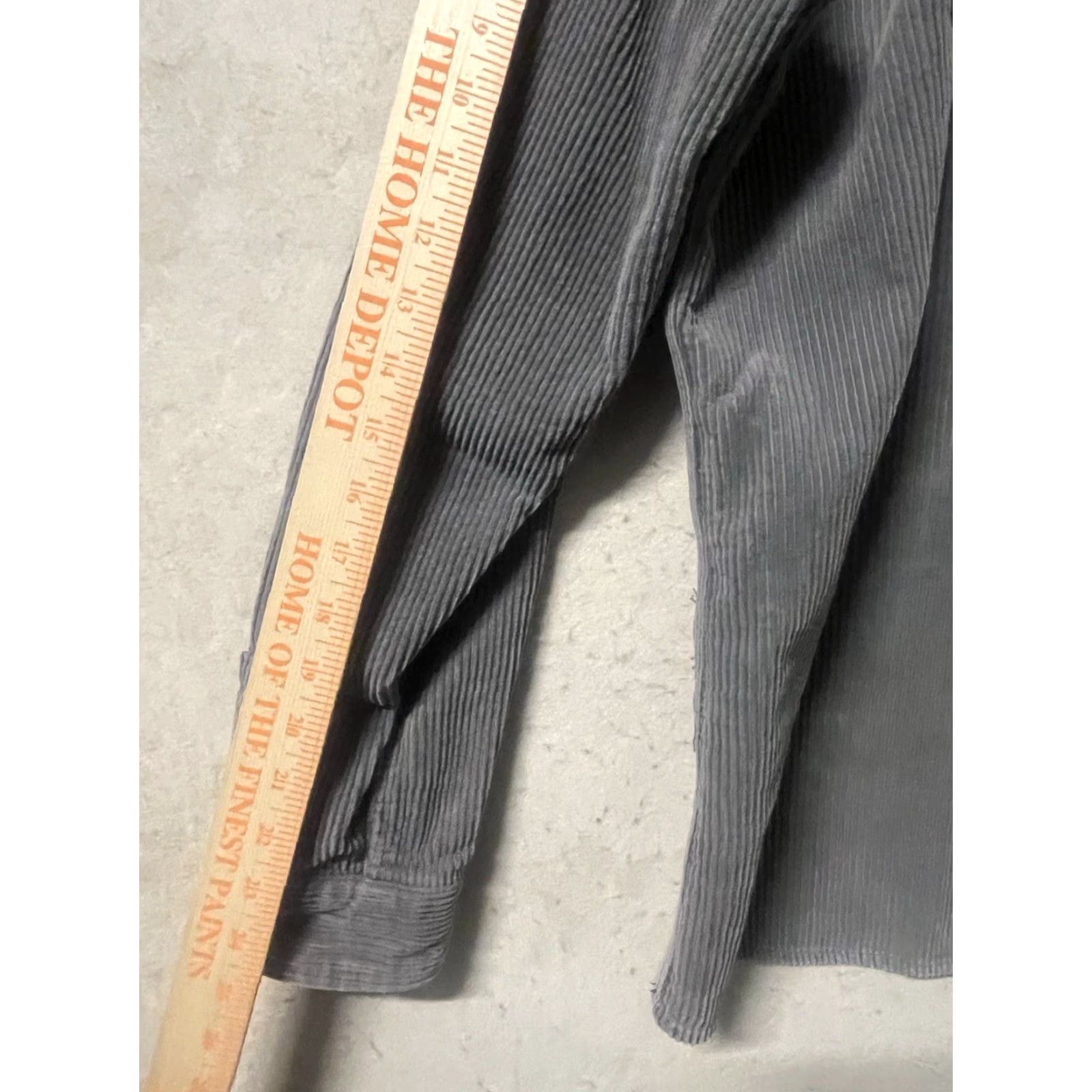 Zara Zara Blazer Women L Gray Corduroy Button Up Oversized Jacket Size L / US 10 / IT 46 - 5 Thumbnail