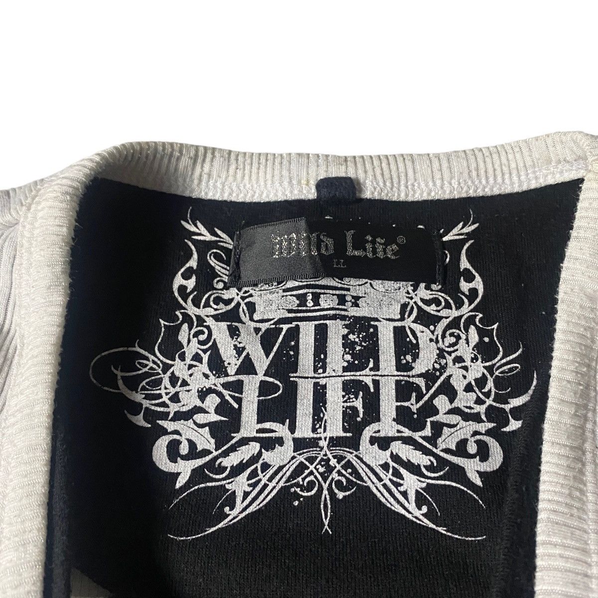 If Six Was Nine 2000's Wild Life Double Layered Skull Poem Longsleeve Size US M / EU 48-50 / 2 - 8 Thumbnail