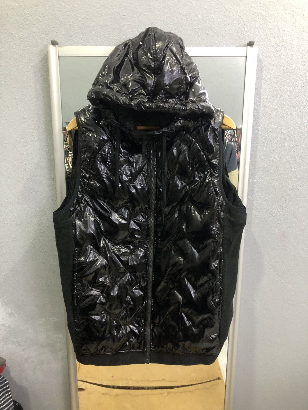 Japanese Brand Japan Field Core Gloss Puffer Vest Hybrid Jacket Size US XL / EU 56 / 4 - 14 Thumbnail