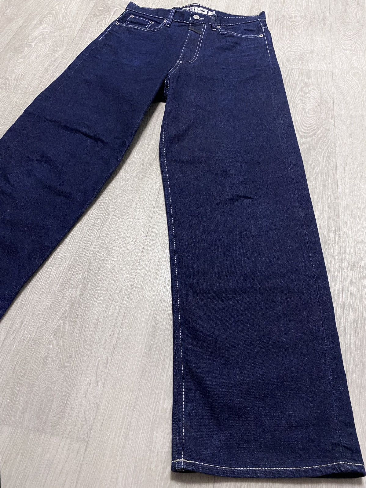 Eytys Unisex Eytys H&M Red Selvedge Navy Cotton Heavy Denim Jeans Size US 28 / EU 44 - 6 Thumbnail