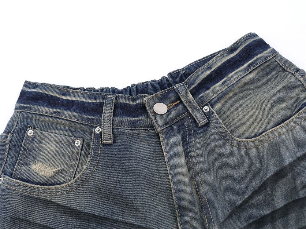 Japanese Brand × Vintage Punk retro gradient tie-dye washed ripped bootcut jeans Size US 32 / EU 48 - 3 Thumbnail