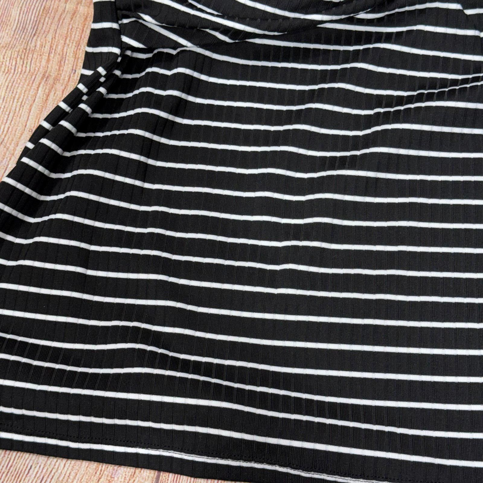 Other Freshwater Black and White Striped Tankini Top 3X Size ONE SIZE - 5 Thumbnail