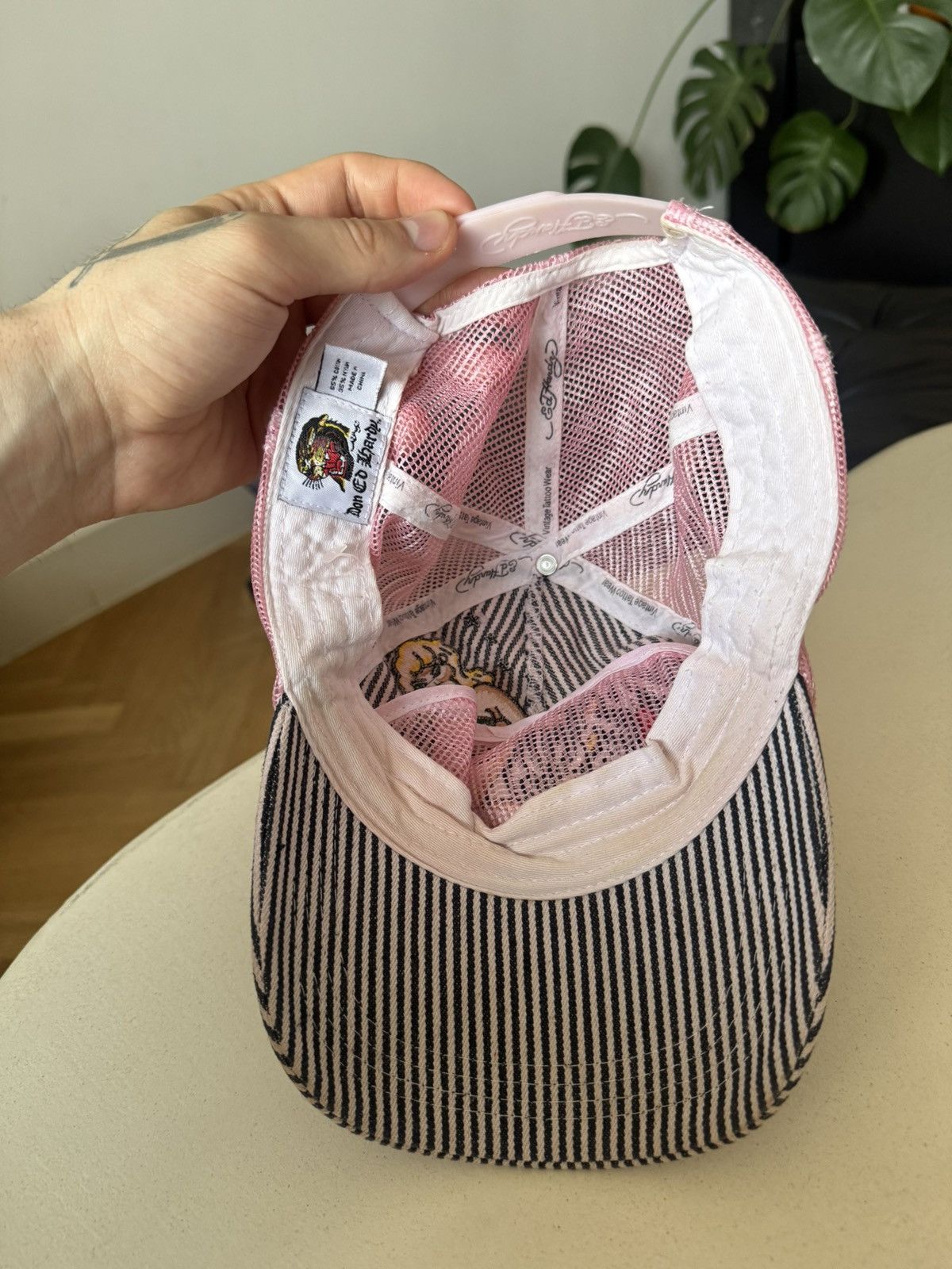 Ed Hardy Ed Hardy By Christian Audigier Y2k Vintage Drip Pink Hat Cap Size ONE SIZE - 6 Thumbnail