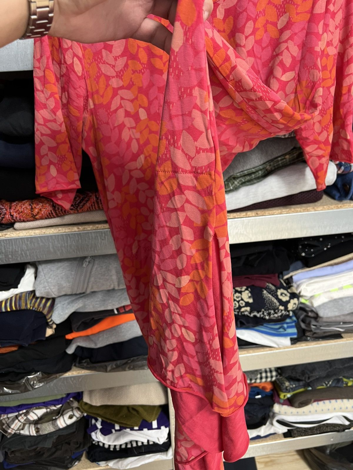Designer × Gudrun Sjoden Gudrun Sjoden Floral 3/4 Sleeve Maxi T-Shirt Dress L Sjöden Size L / US 10 / IT 46 - 5 Thumbnail
