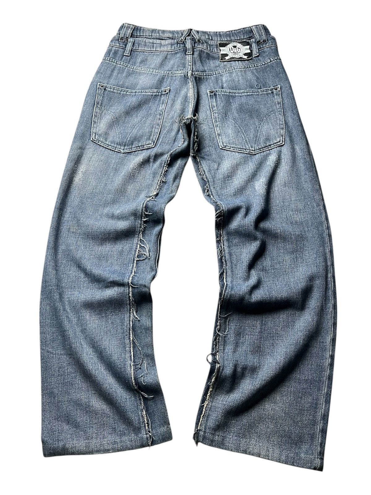 Dolce & Gabbana AW06 Dolce & Gabbana Double Waist Deconstructed Baggy Denim Size US 32 / EU 48 - 2 Thumbnail