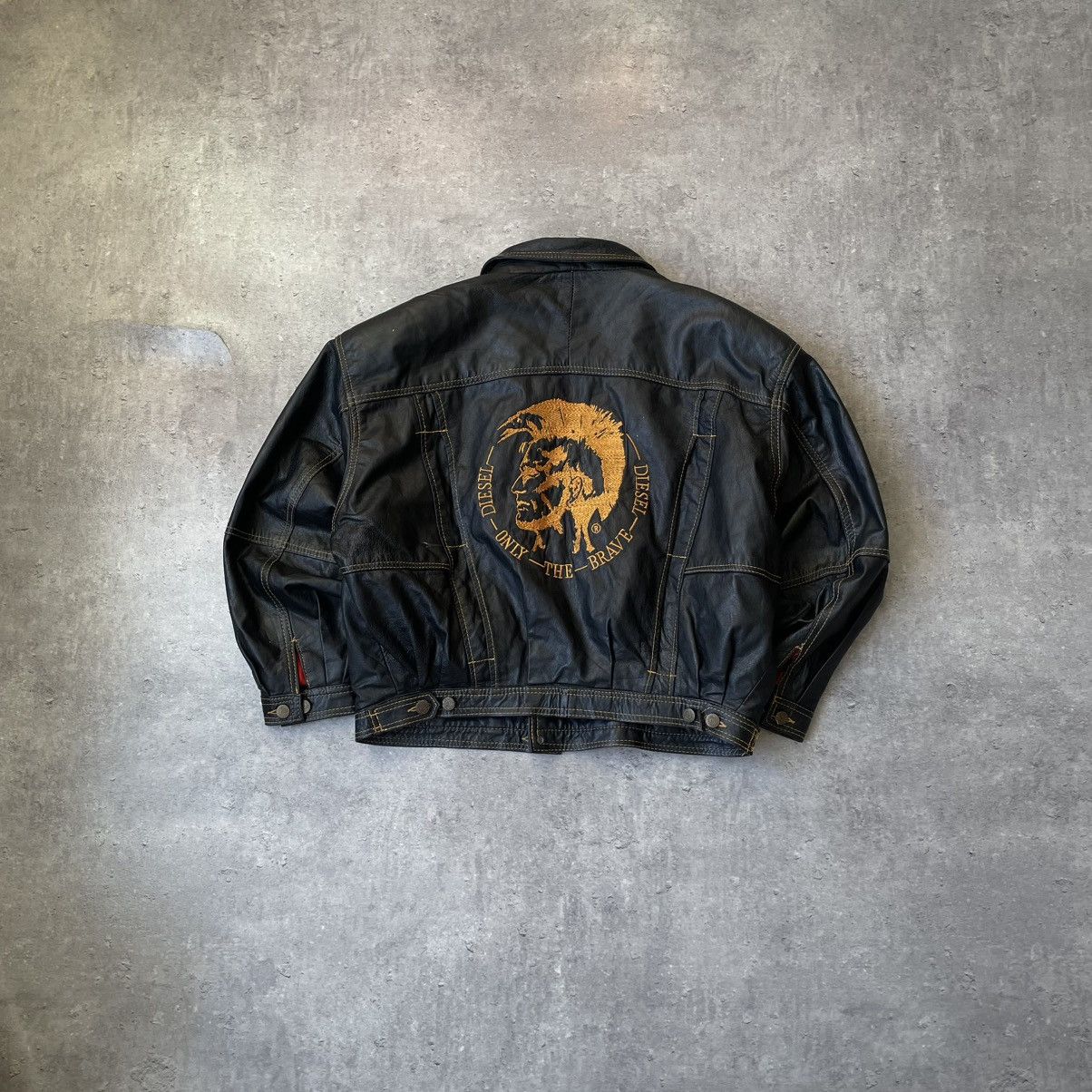 Gianni × Valentino × Vintage Rare! Vintage Leather Jacket