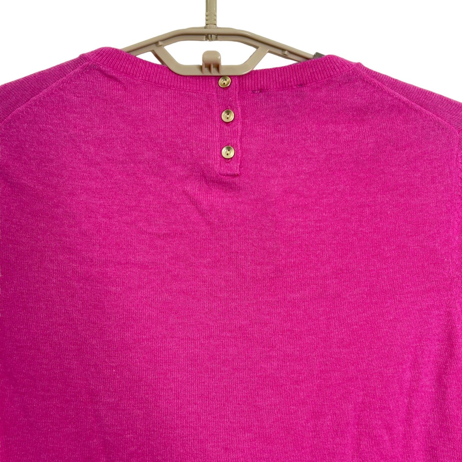 Other Talbots Pink Pullover Sweater Ruffle Cuffs Size Medium NWT Size M / US 6-8 / IT 42-44 - 6 Thumbnail