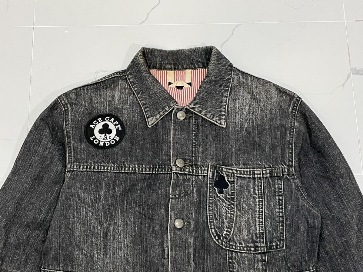 R.Newbold R.Newbold Ace Cafe London collaboration black denim jacket Size US L / EU 52-54 / 3 - 3 Thumbnail