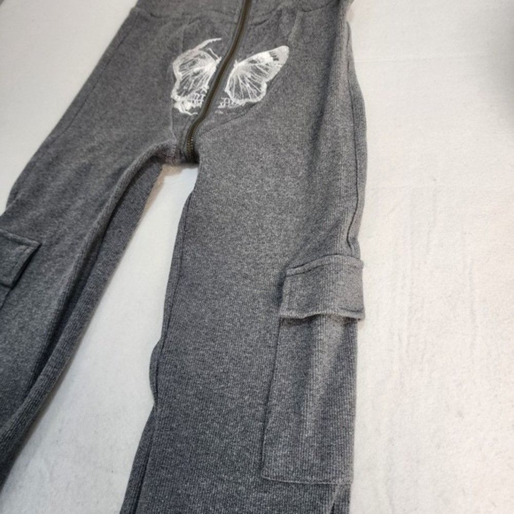 Other Tordrobes Signature Uzip Pants Small Gray Edgy Butterfly Size 26" / US 2 / IT 38 - 7 Thumbnail