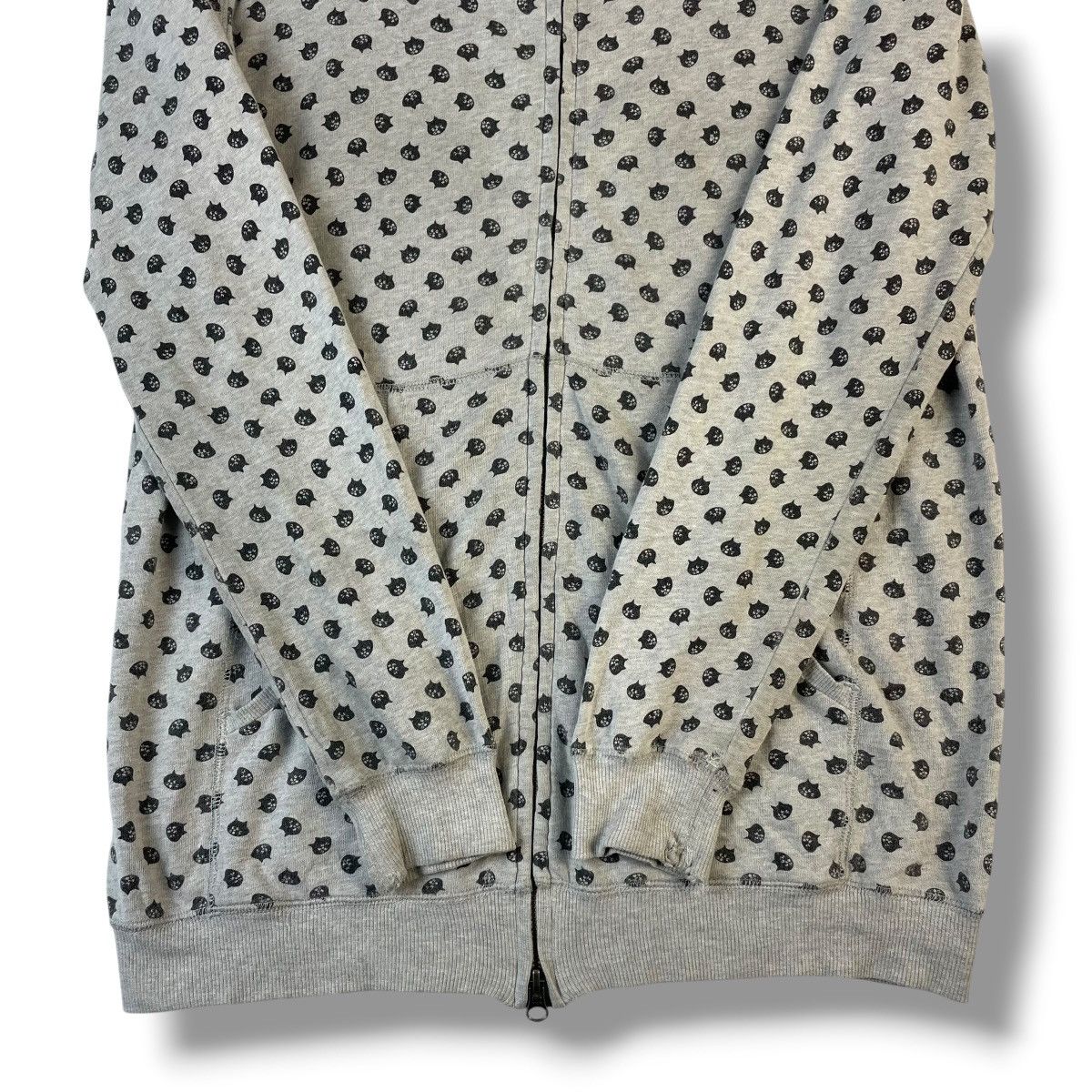 Issey Miyake 🇯🇵 NE-NET ISSEY MIYAKE FULL PRINT ZIPPER HOODIE SWEATER was Size L / US 10 / IT 46 - 11 Thumbnail