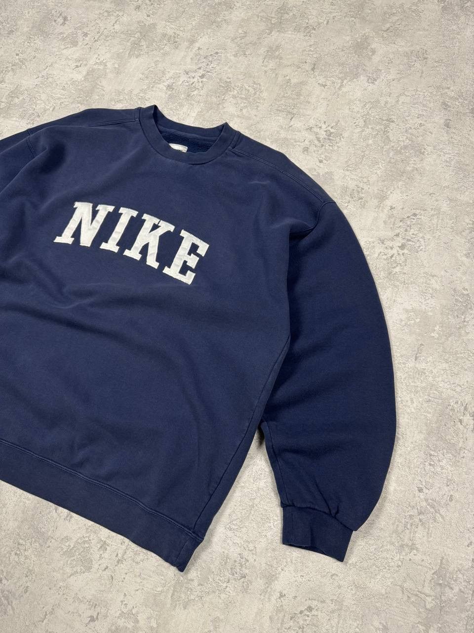 Nike Vintage Nike Y2K Dark Blue Sweatshirt Embroidered Big Logo Size US XL / EU 56 / 4 - 3 Thumbnail