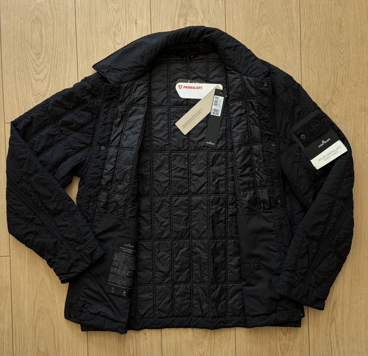 Stone Island Stone Island Black Nylon Smerigliato Jacket - Large Size US L / EU 52-54 / 3 - 4 Thumbnail