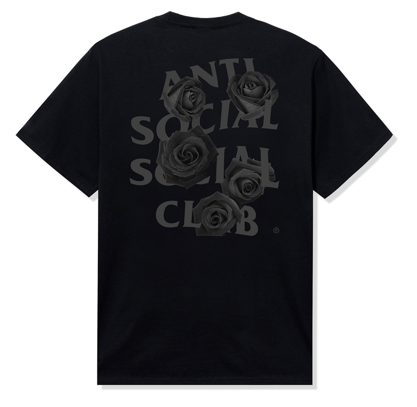 Anti Social Social Club Bat Emoji F&F Royal Black Tee New