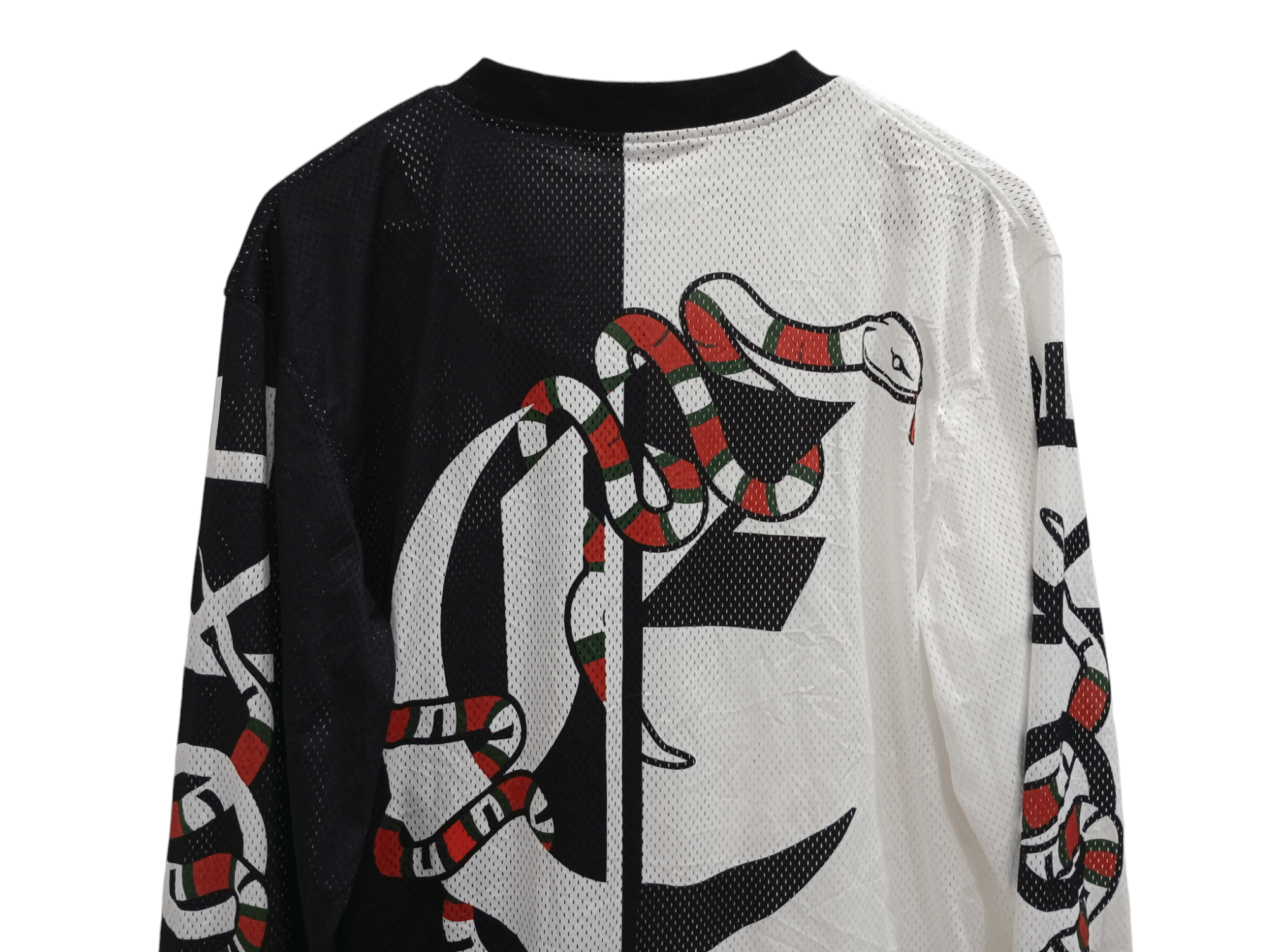 Japanese Brand 🔥🔥RE 730 Snake Printed Motif Sheer Mesh Jacket Size US L / EU 52-54 / 3 - 18 Thumbnail