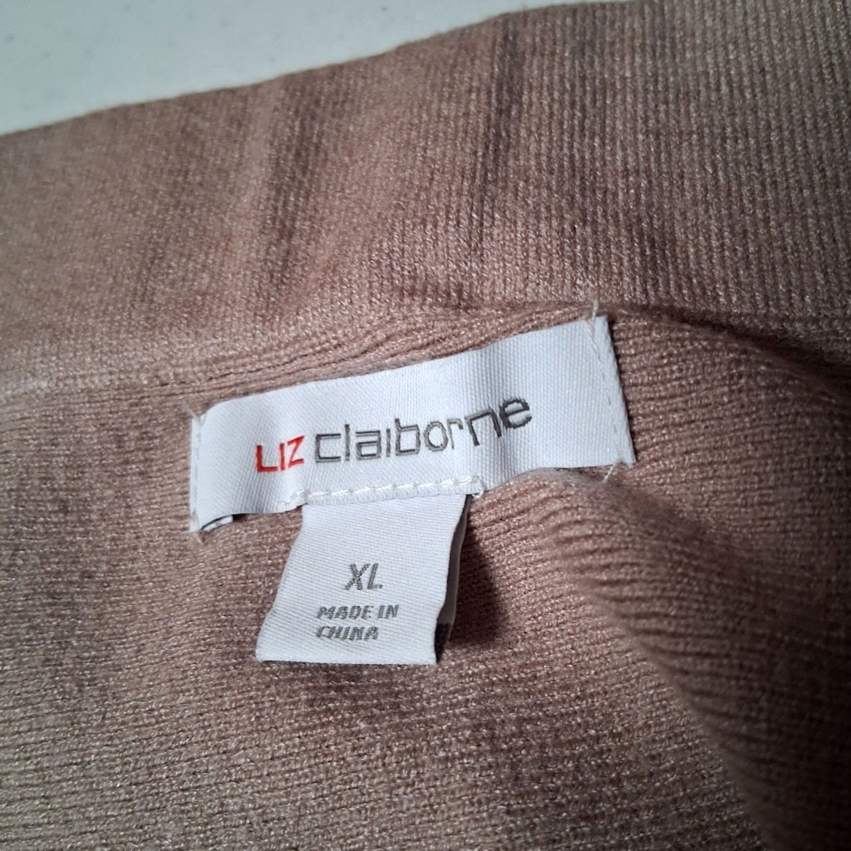 Liz Claiborne VINTAGE Liz Claiborne Skirt XL Beige A-Line Knee Length Knit New Size 40" / US 18 - 5 Thumbnail