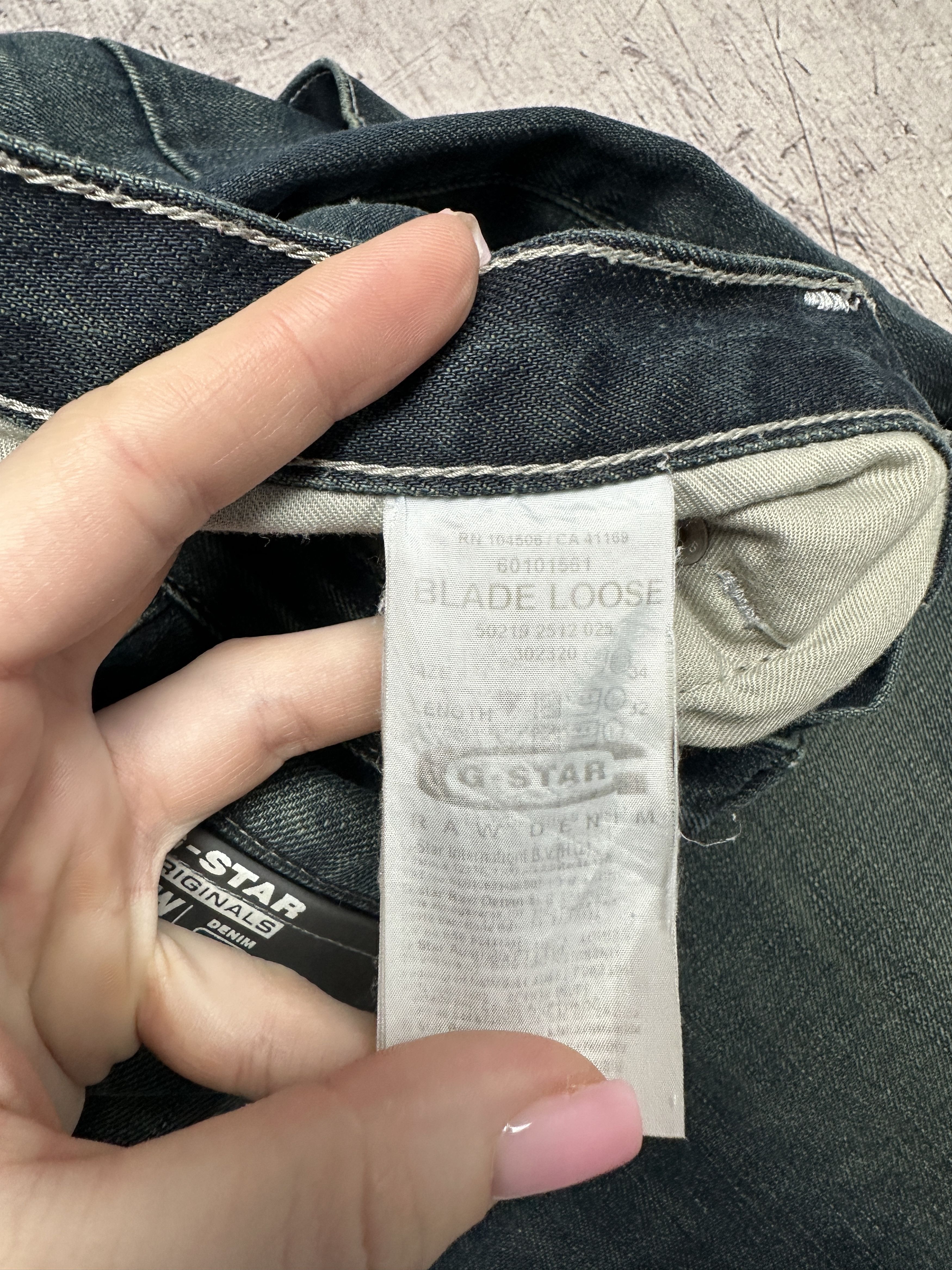 G-Star G Star Raw Mens Blade Loose Denim Pants Jeans Size US 34 / EU 50 - 4 Thumbnail