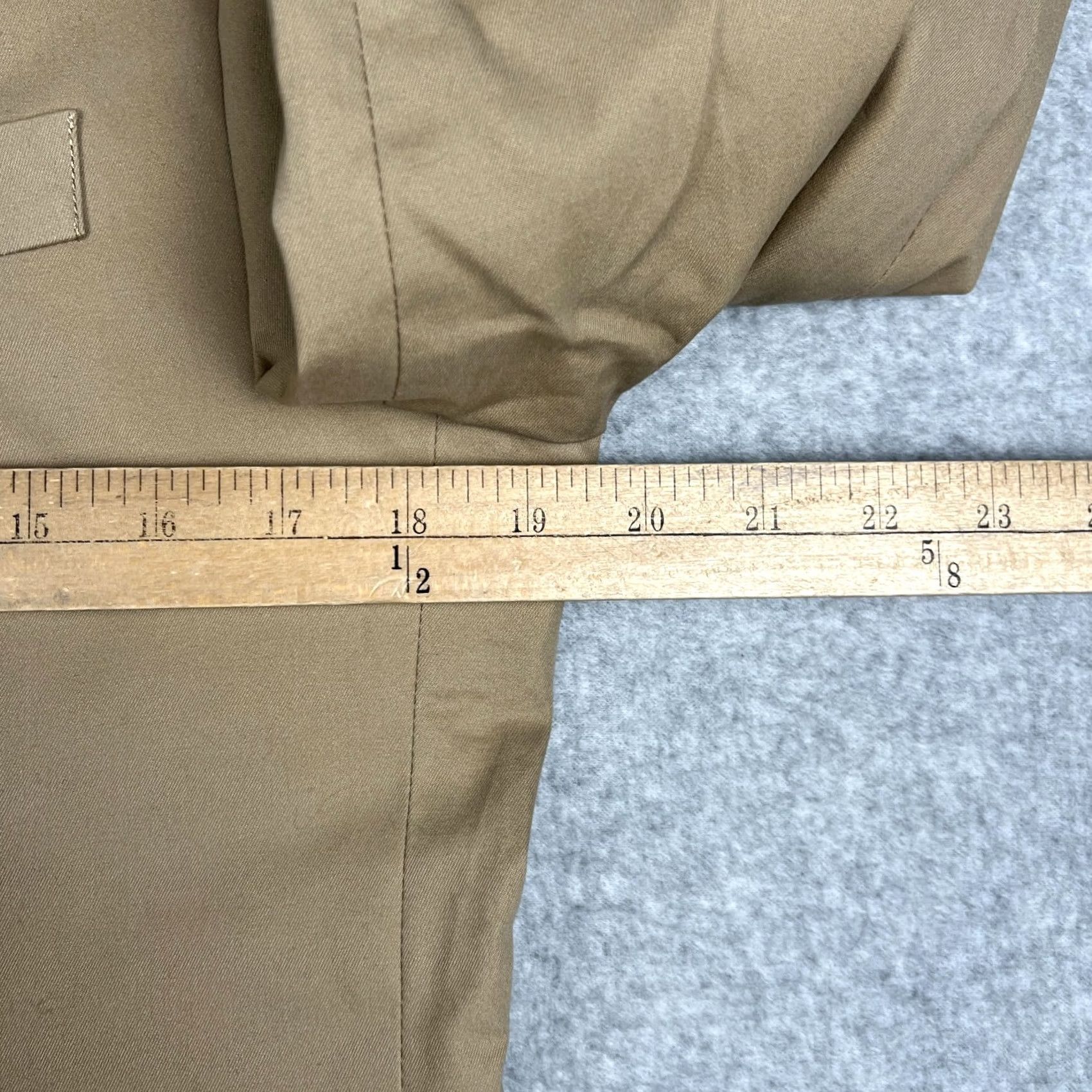 J.Crew J.CREW Thompson Cotton Sport Coat Blazer 40R Mens Beige Jacket Two Button Suit Blazer Mens Regular Notch Lapel Four-Button Inner Pockets Vintage: No Size 40R - 6 Thumbnail