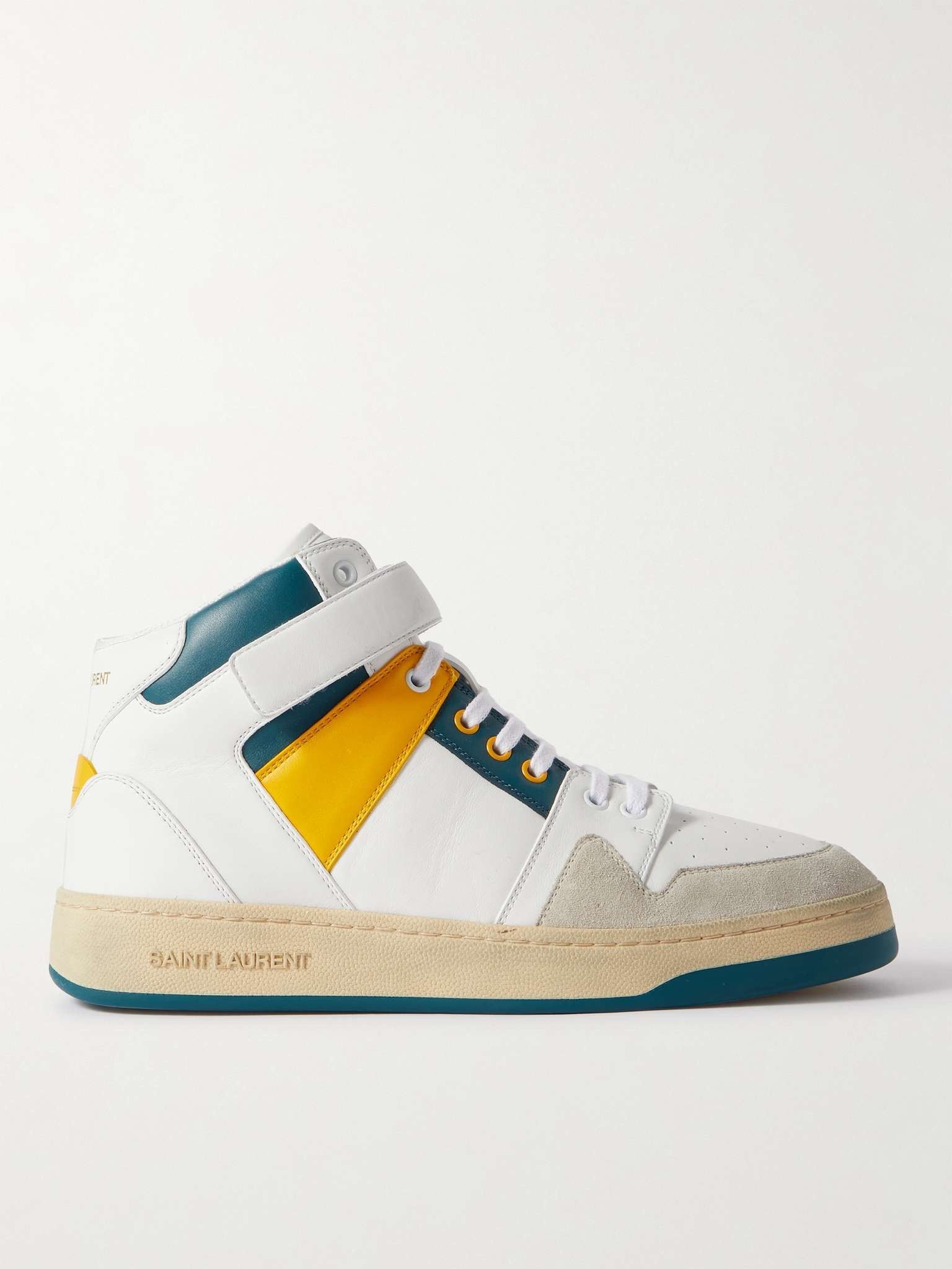 Saint Laurent Paris oc11z1025 757317 LAX Mid Top Sneakers in Multicolor Size US 7 / EU 40 - 1 Thumbnail