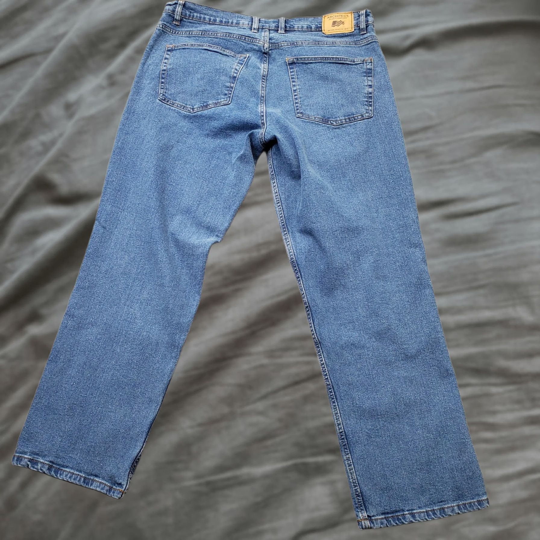 Architect Architect Mens Jeans 36x32 Blue Denim Straight Regular Fit Medium Wash Jeans Size US 36 / EU 52 - 1 Thumbnail