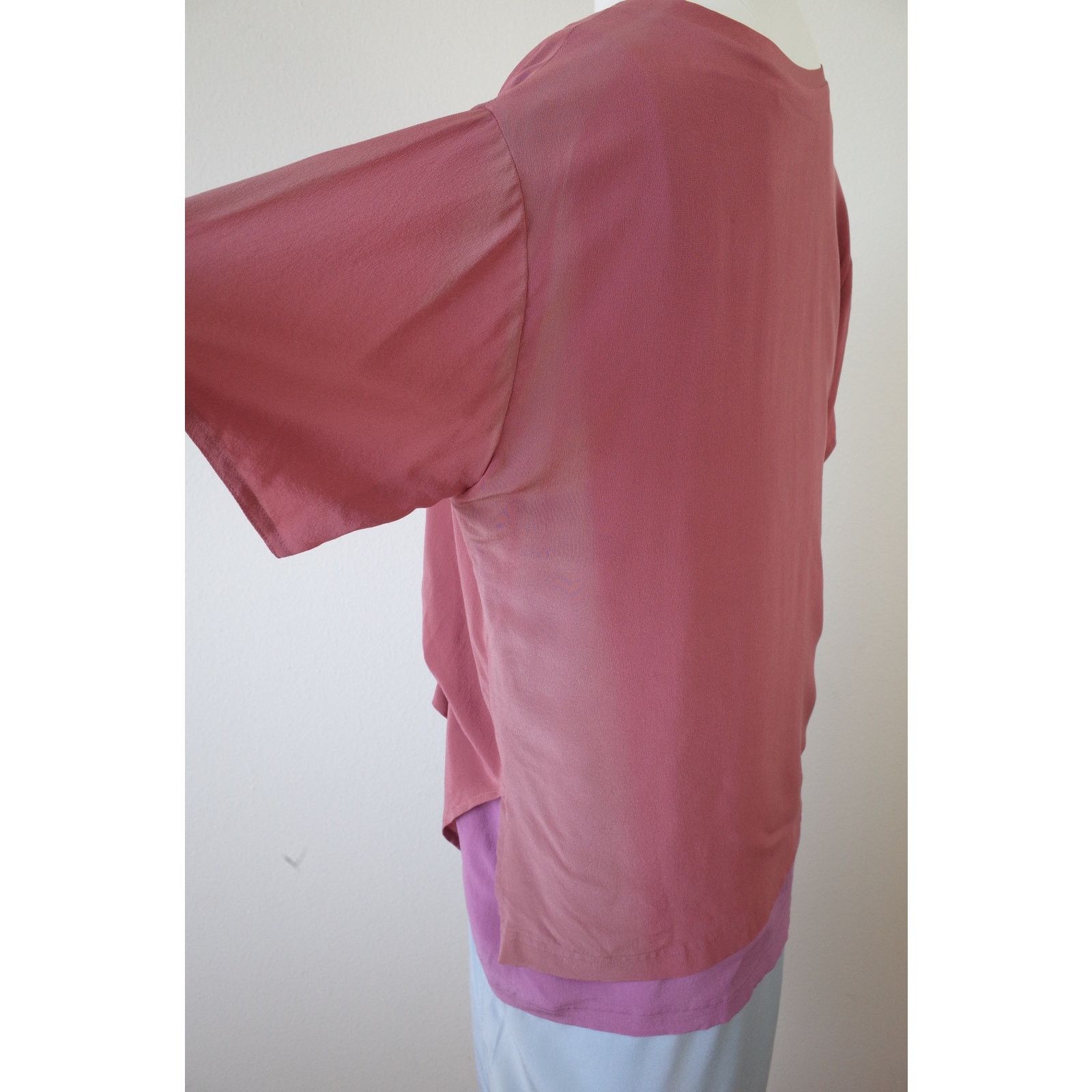 Sies Marjan Sies Marjan Silk Dress Short Sleeve Tiered Layered 4 Size S / US 4 / IT 40 - 9 Thumbnail