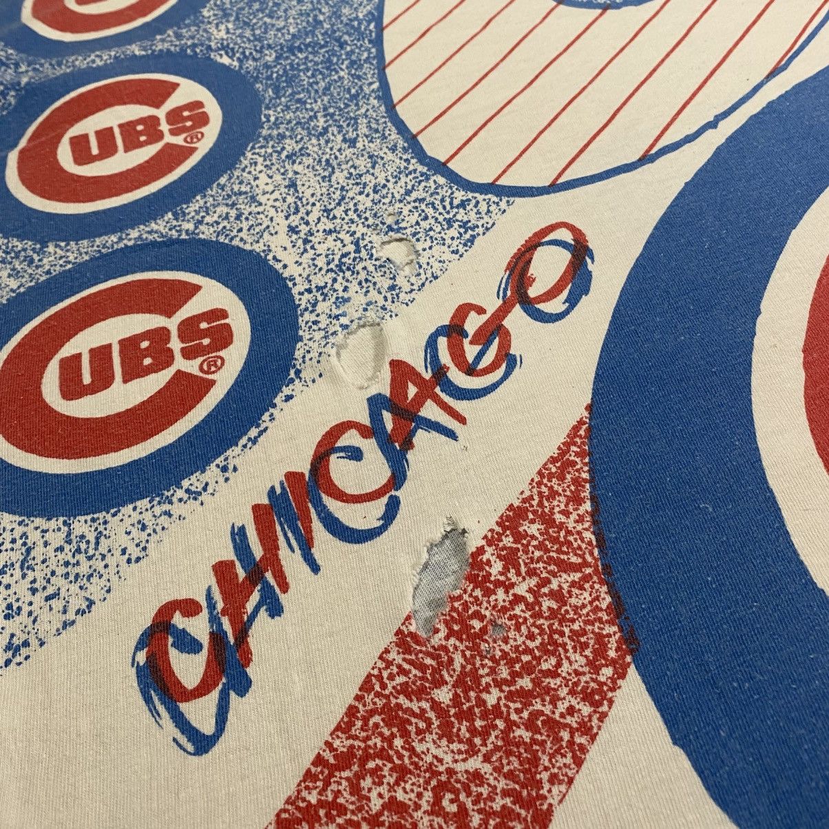 MLB × Vintage Vintage 1991 Chicago Cubs Full Print Tshirt Size US XL / EU 56 / 4 - 11 Thumbnail