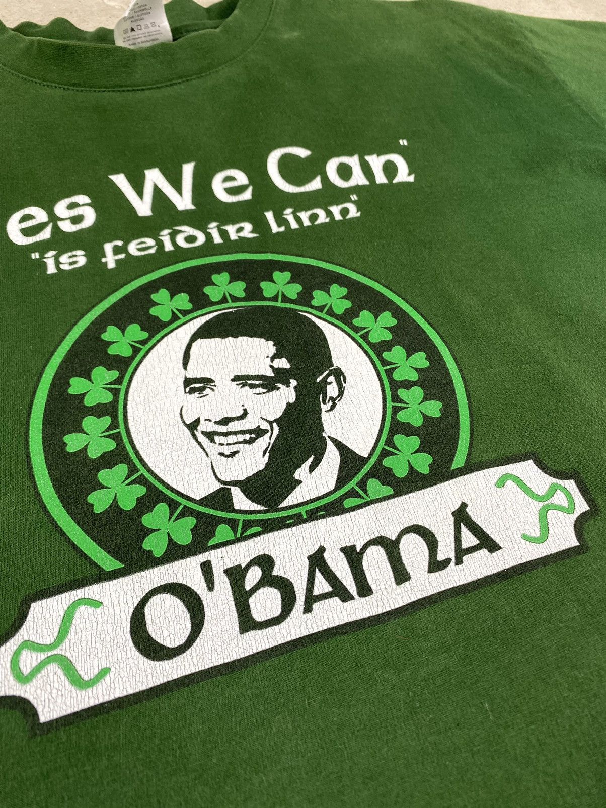 Japanese Brand 2008 Vintage Obama T Shirt Yes We Can Weed Supreme Style Size US S / EU 44-46 / 1 - 4 Thumbnail