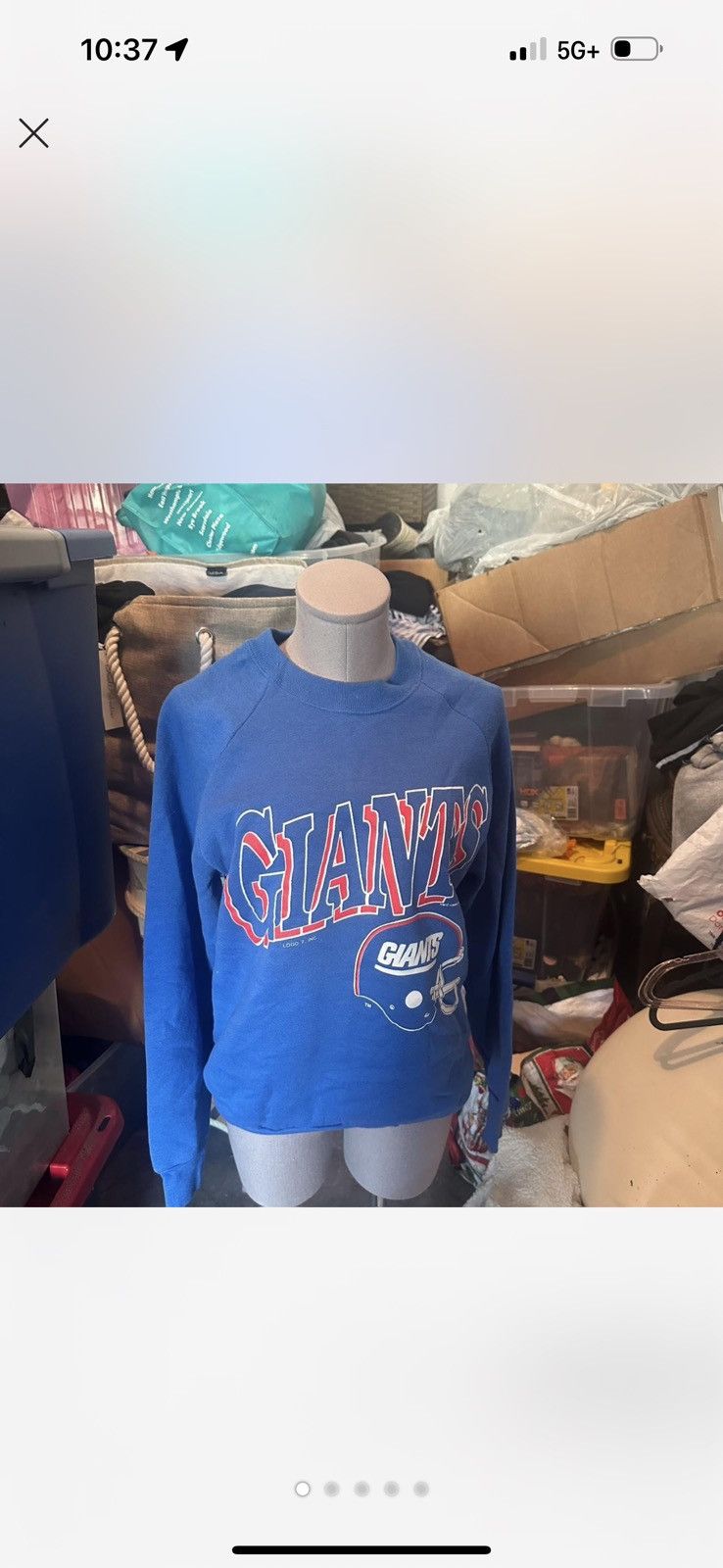 Logo 7 1980s NY Giants crewneck Vintage Size US L / EU 52-54 / 3 - 1 Thumbnail