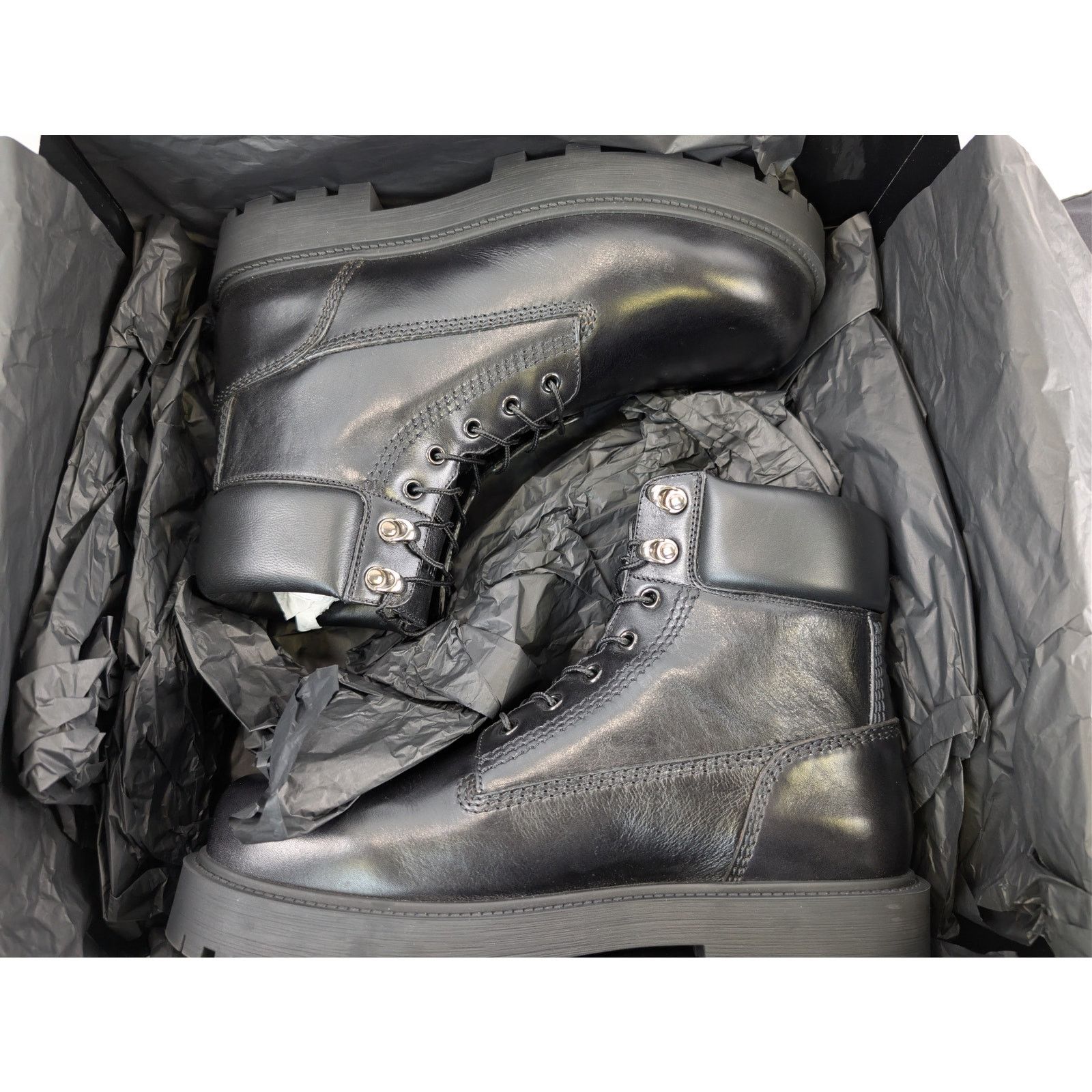 Givenchy o1rshd1 Show Lace-Up Boots in Black Size US 11 / EU 44 - 22 Thumbnail