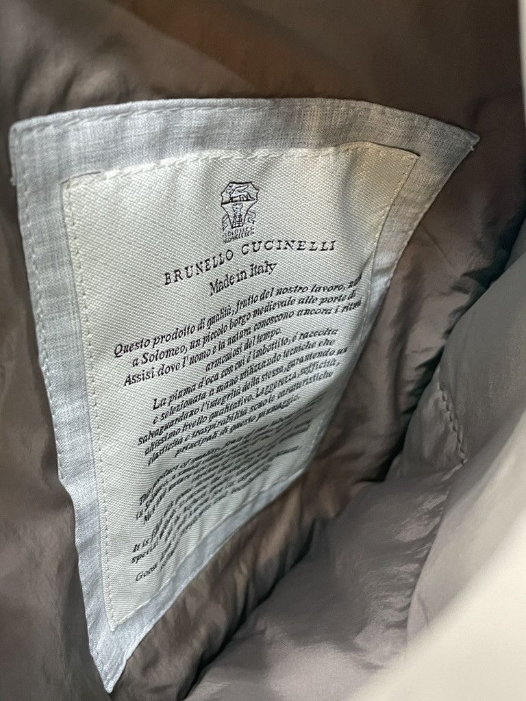Brunello Cucinelli BRUNELLO CUCINELLI Linen Wool Silk Down Reversible Vest Size US M / EU 48-50 / 2 - 7 Thumbnail