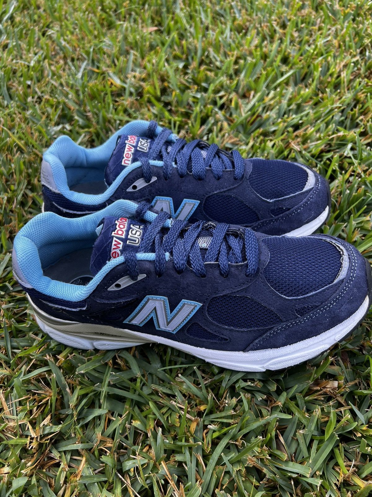 New Balance CLEAN New Balance 990v3 Made in USA size 8 Womens Navy Blue Size US 8 / IT 38 - 4 Thumbnail