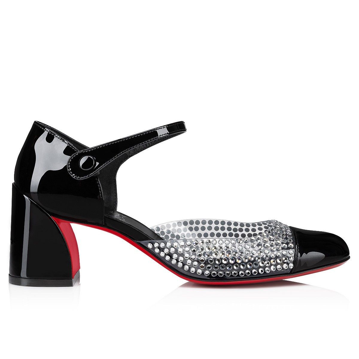 Christian Louboutin o1s1wg110325 Miss MJ Strass Pump in Black Size US 10 / IT 40 - 2 Thumbnail