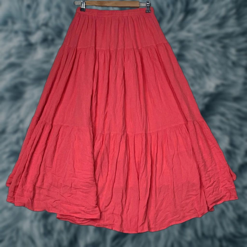Z Supply Z Supply Skirt Women Pull On Orange Long Elastic Waist Lightweight Size S Size 28" / US 6 / IT 42 - 1 Thumbnail
