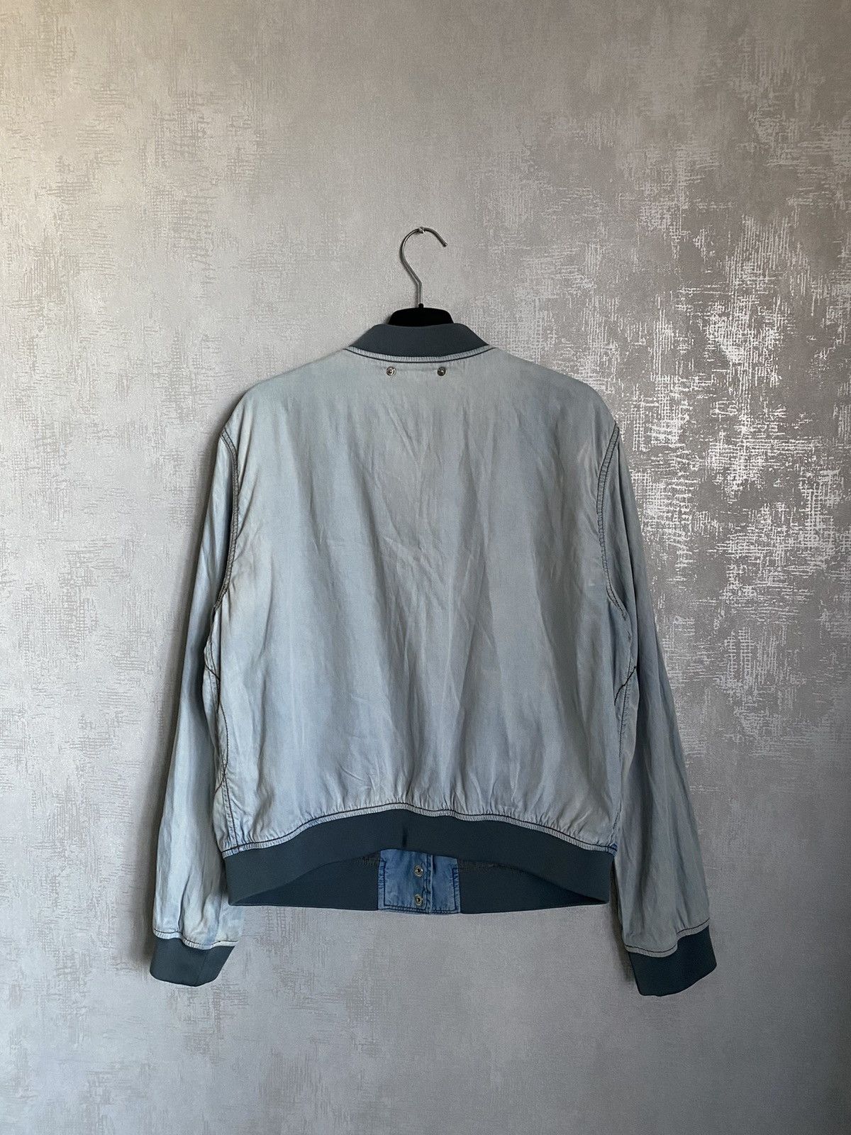 Diesel 🔥VINTAGE Y2K DIESEL FADED BOMBER JACKET Size L / US 10 / IT 46 - 6 Thumbnail