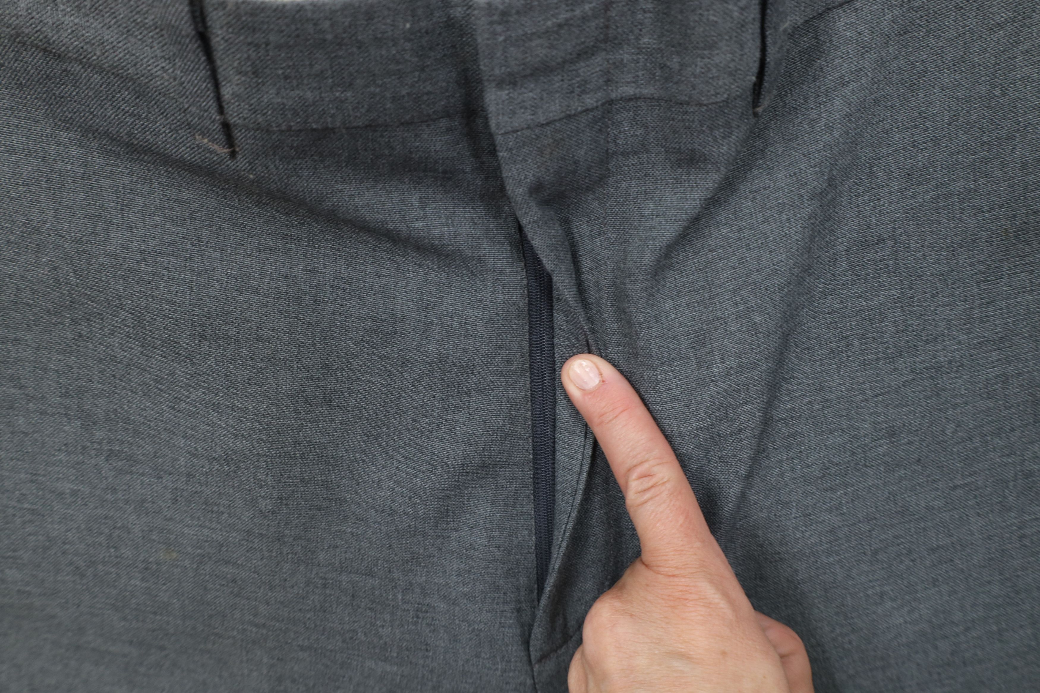 Vintage Vintage 70s Streetwear Blend Wide Leg Chino Pants Gray USA Size US 32 / EU 48 - 6 Thumbnail