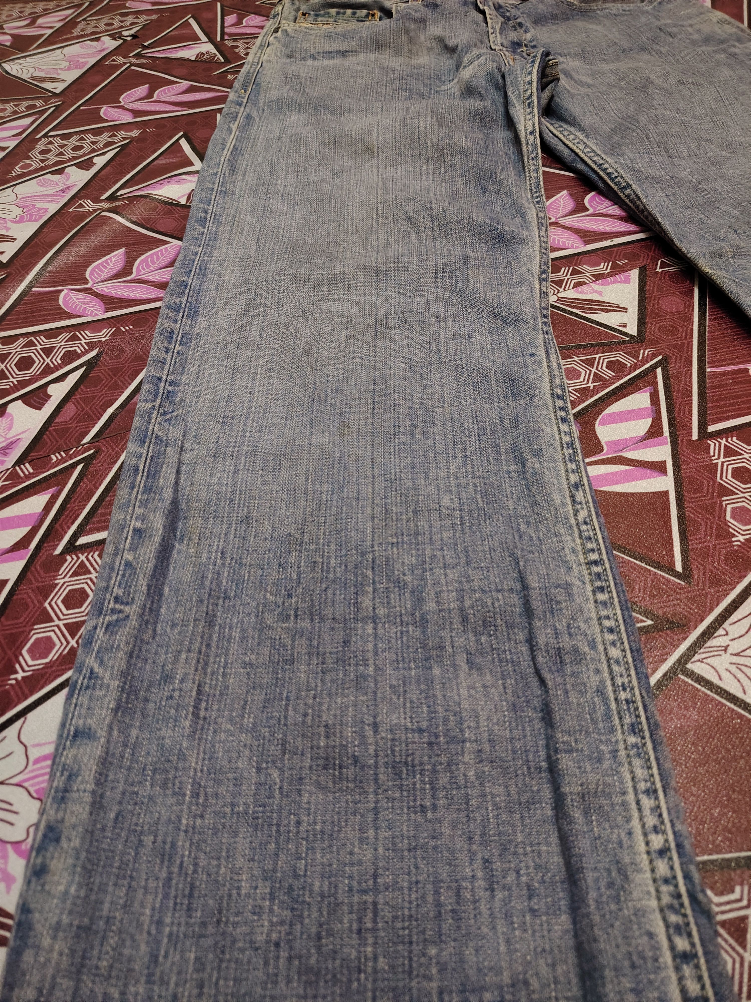 Who Decides War Vtg Diesel Industry Flared Distressed jeans Denim Size US 31 - 10 Thumbnail