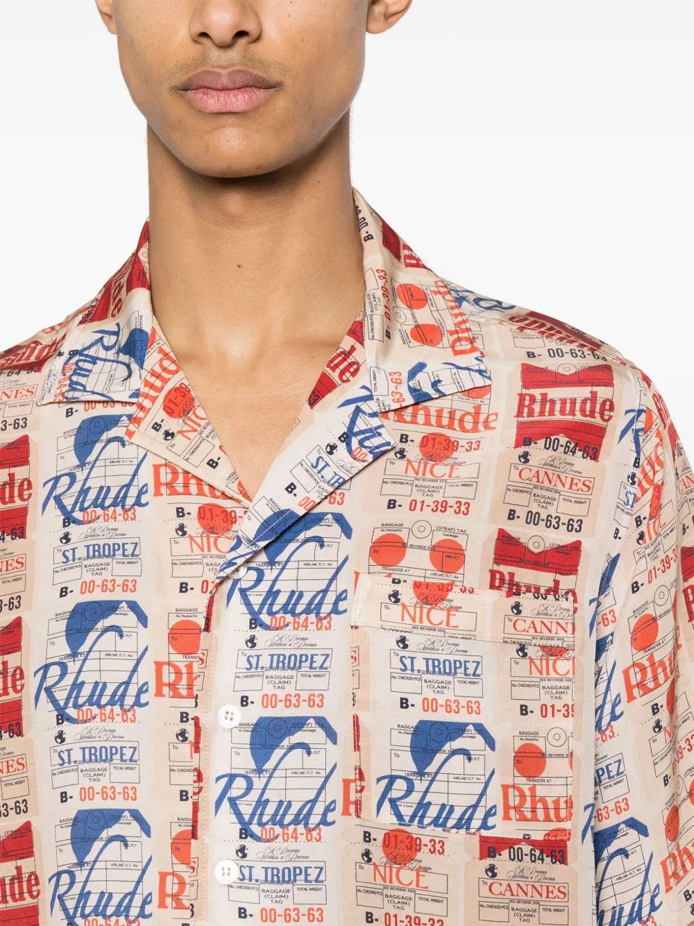 Rhude o1mle1025 Voyage DE Rhude Silk Shirt in Multicolor Size US S / EU 44-46 / 1 - 5 Thumbnail