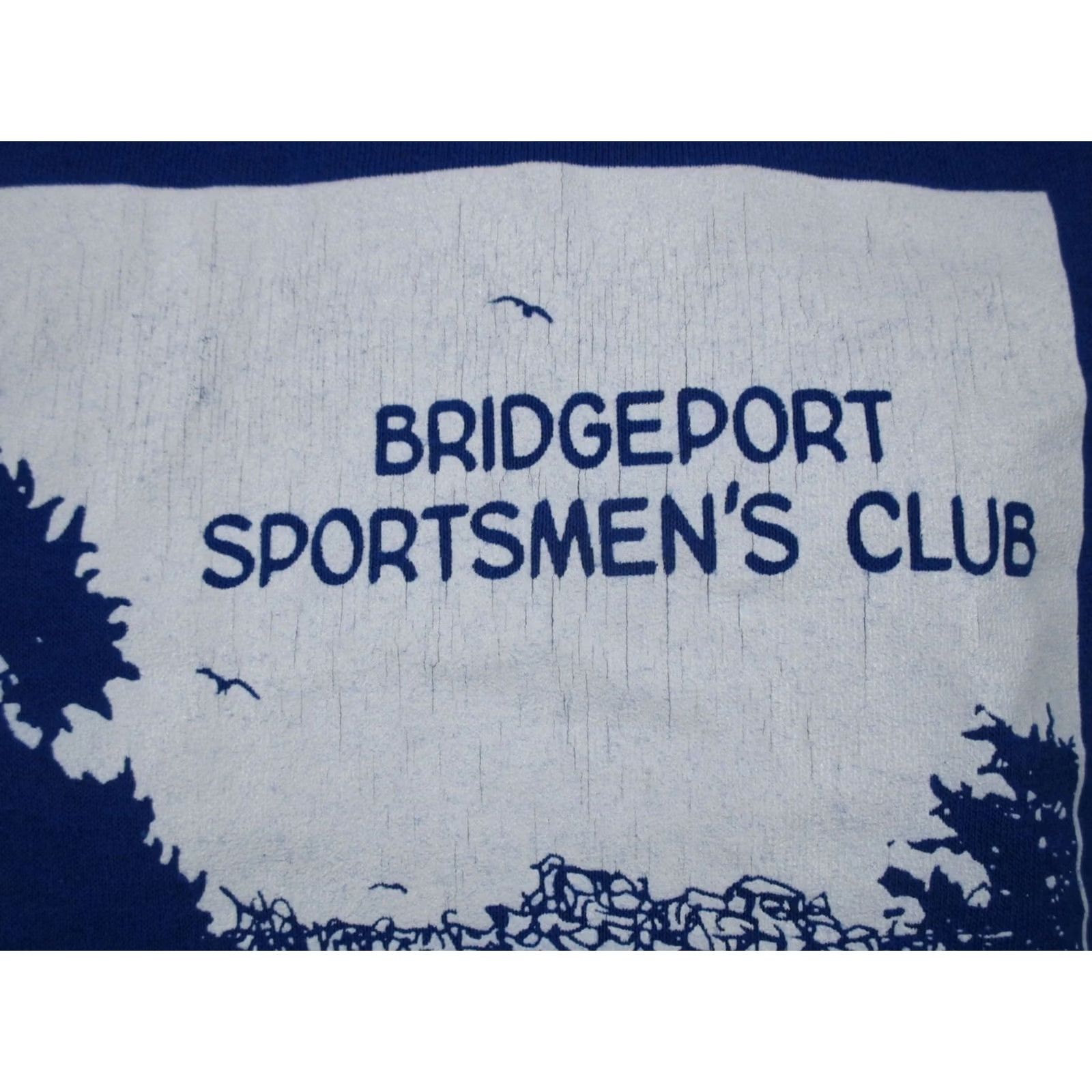 Vintage vintage 80s BRIDGEPORT SPORTSMEN’S CLUB BUTTERY SOFT T-Shirt LARGE blue 80s Mens Shirt"} Size US L / EU 52-54 / 3 - 7 Thumbnail