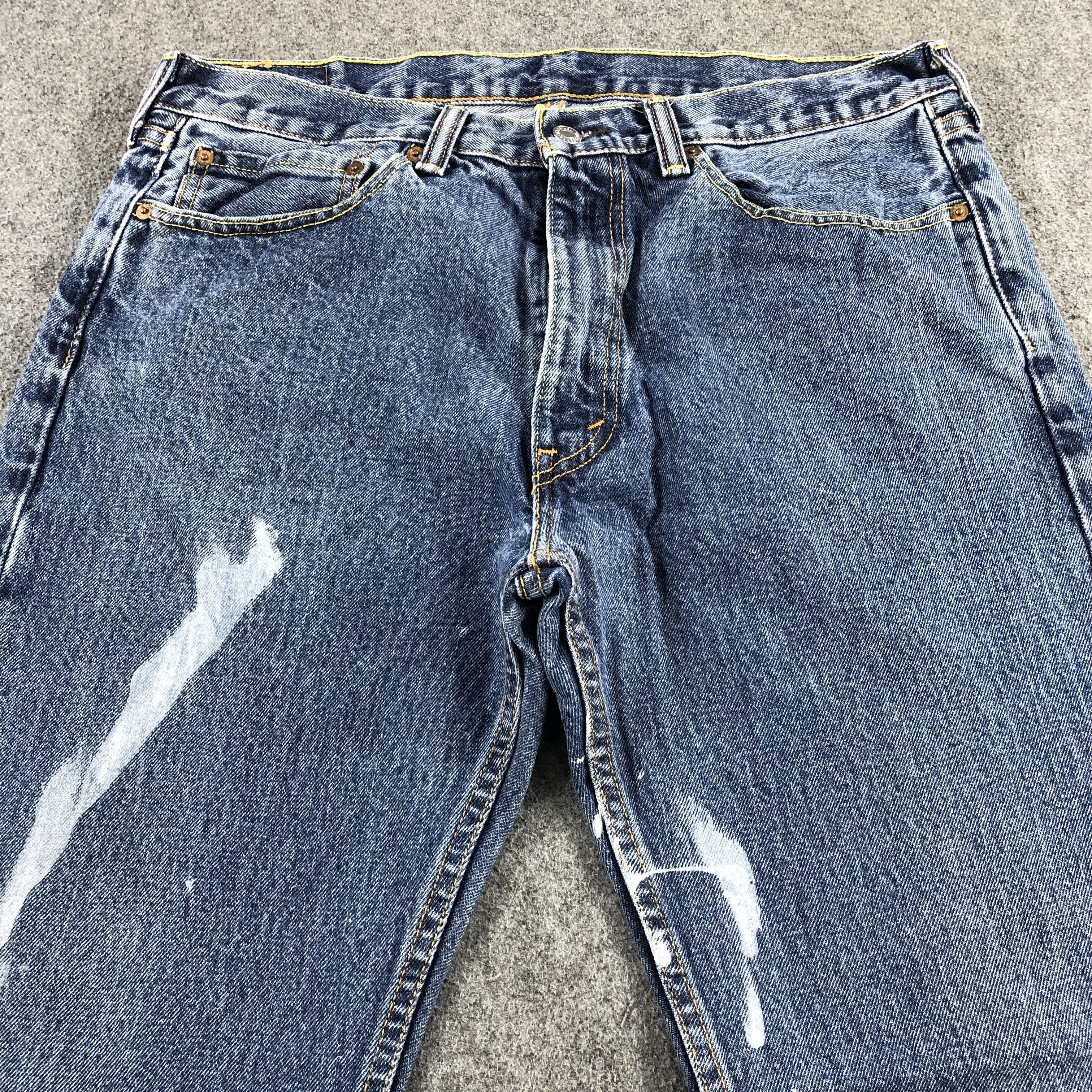 Levi's Vintage Blue Wash Levis 505 Jeans-J2147 Size US 36 / EU 52 - 3 Thumbnail
