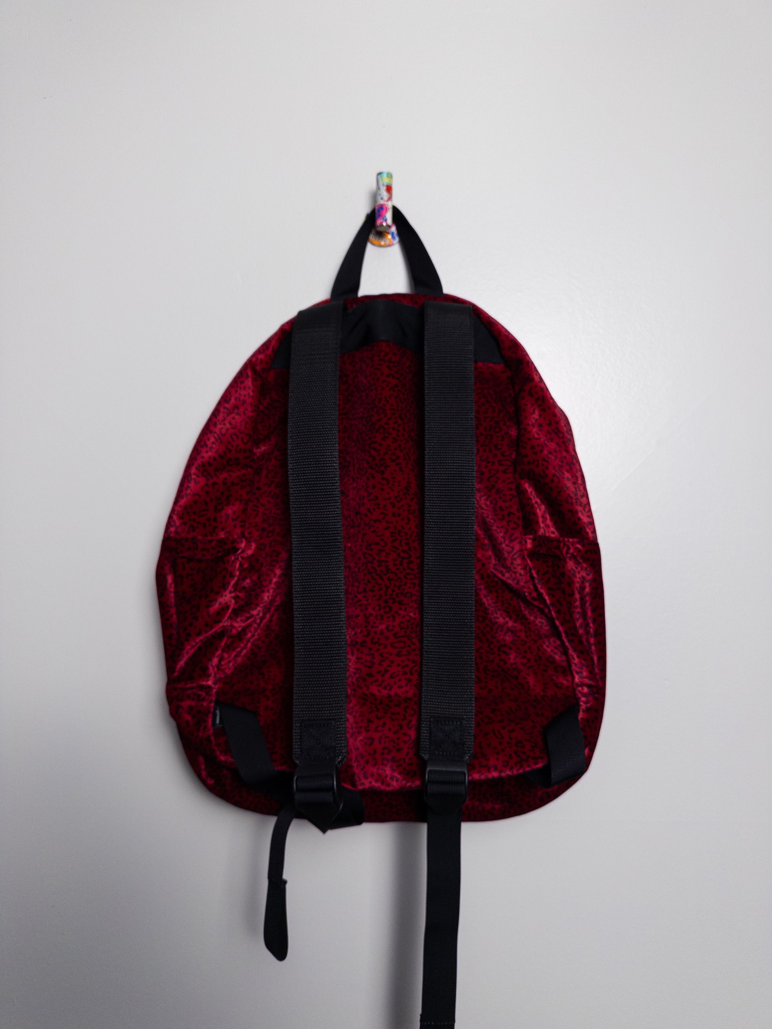 Supreme RED LEOPARD VELVET BACKPACK Size ONE SIZE - 2 Thumbnail