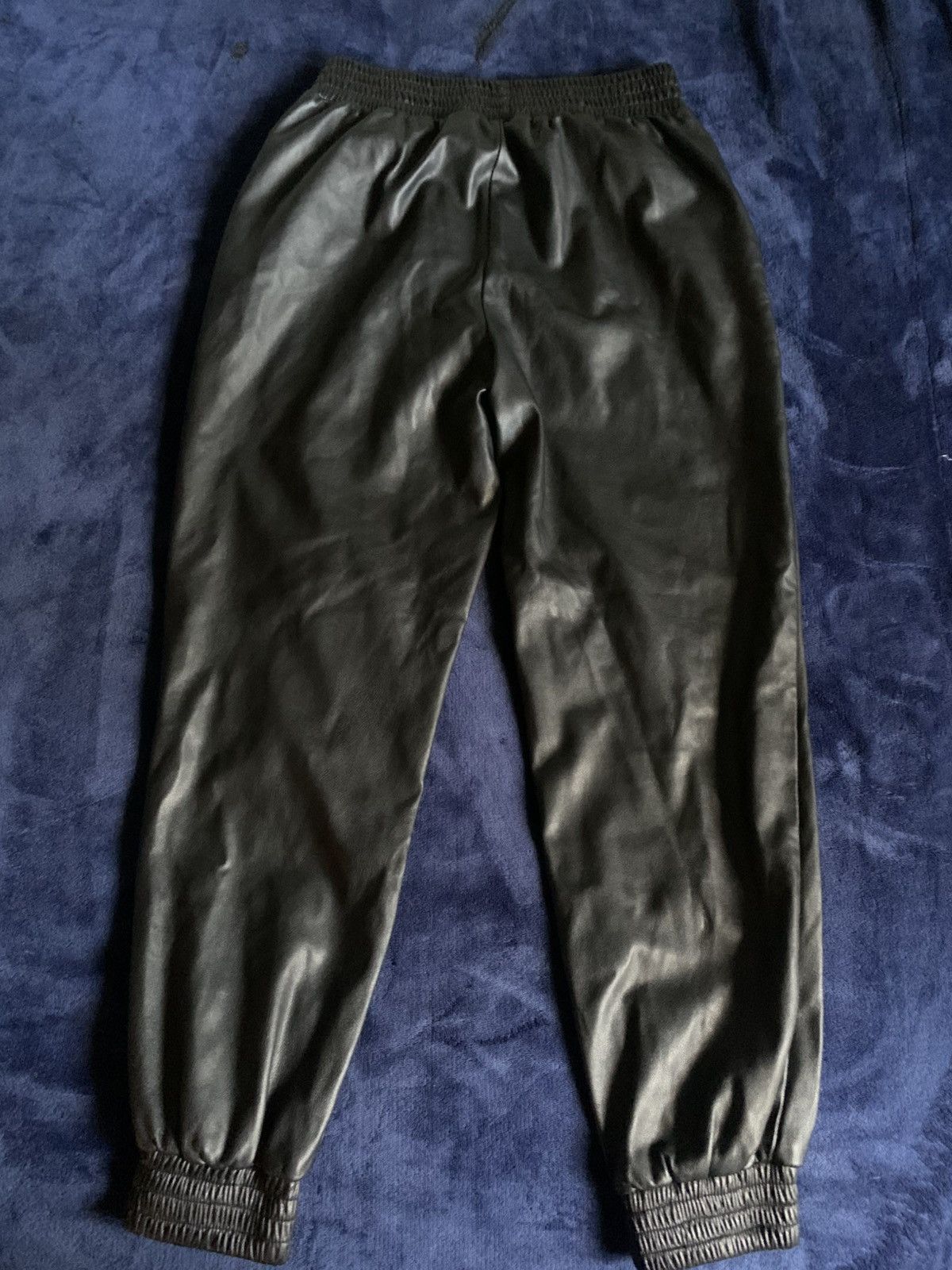 Other Black Faux Leather Joggers Streetwear Fashion Opium Swag 00 Size US 32 / EU 48 - 4 Thumbnail
