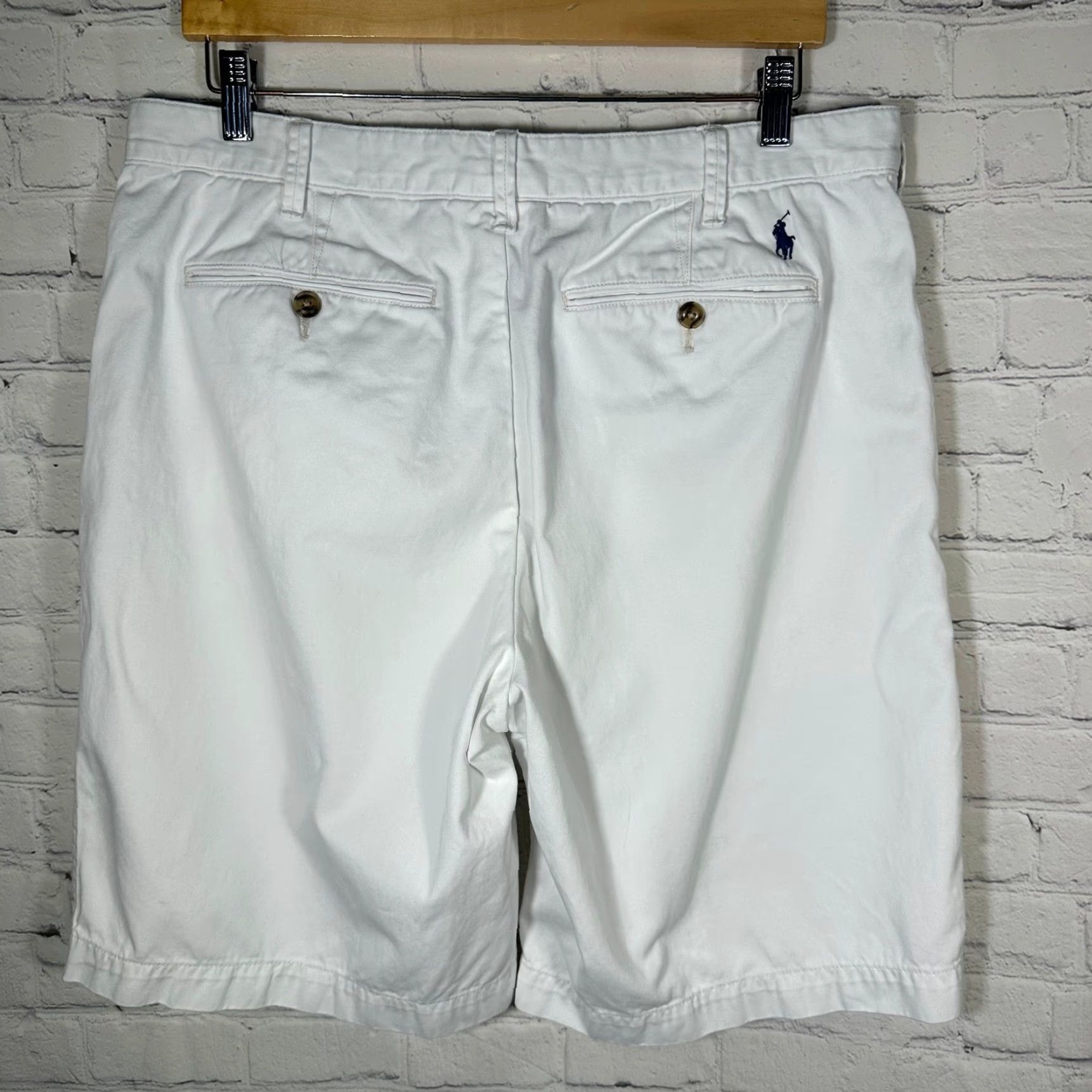 Polo Ralph Lauren Polo Ralph Lauren Mens Chino Shorts White Cotton Twill Relaxed Fit 34 Casual Size US S / EU 44-46 / 1 - 7 Thumbnail