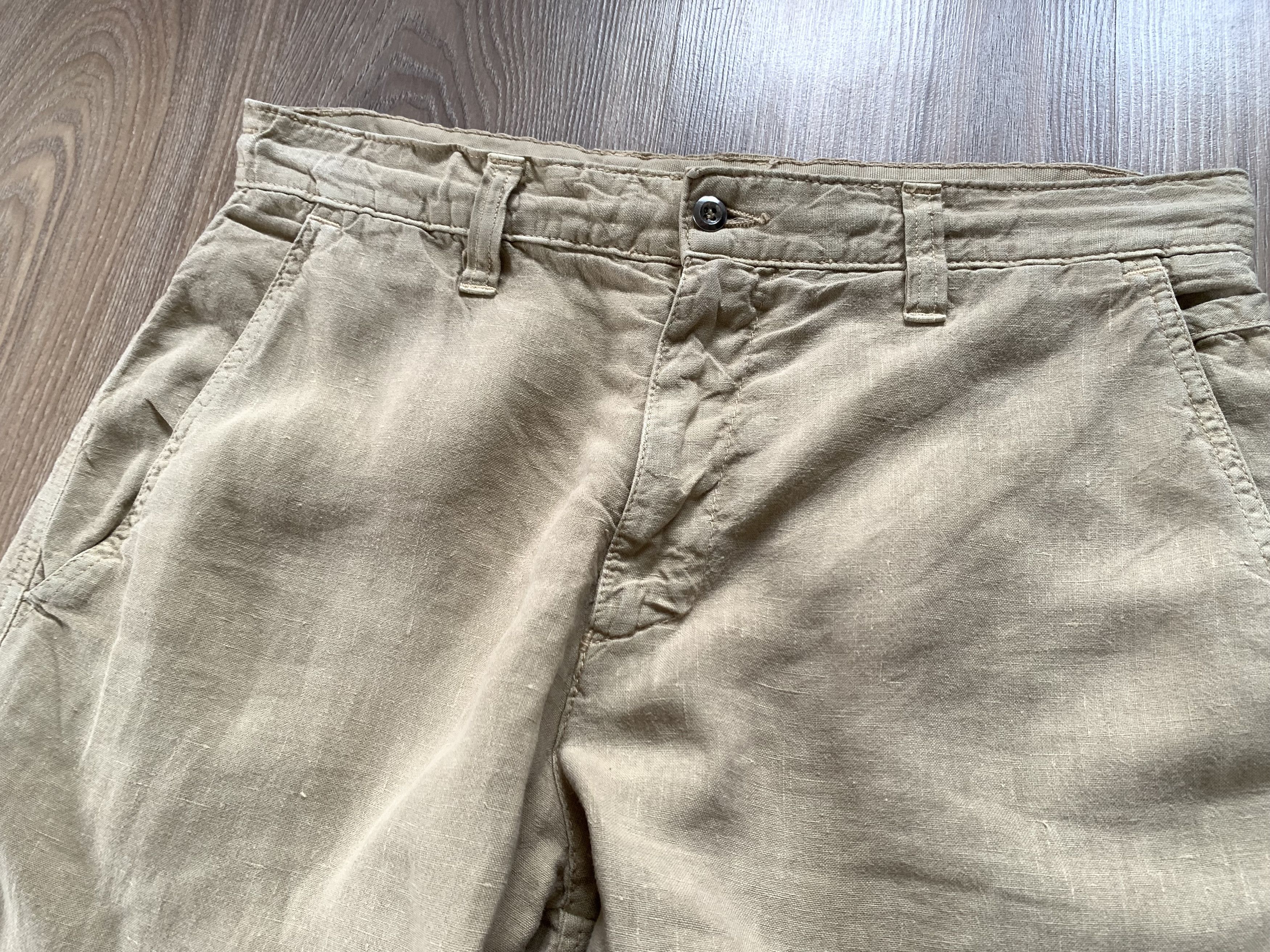 Dockers Mens Docker Beige Linen Pants Trousers Size US 32 / EU 48 - 4 Thumbnail
