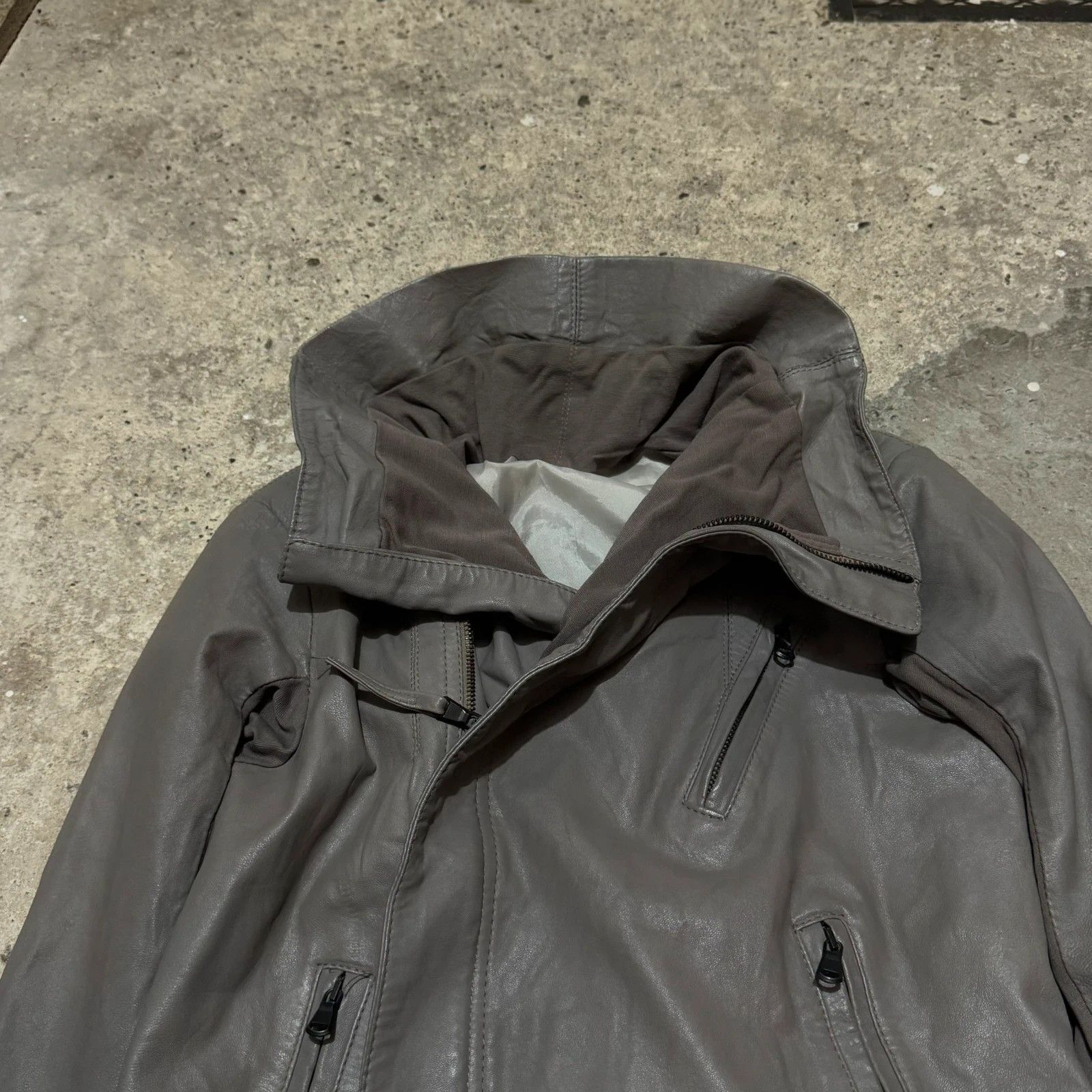 Other Rick owens style leather jacket Size S / US 4 / IT 40 - 2 Thumbnail