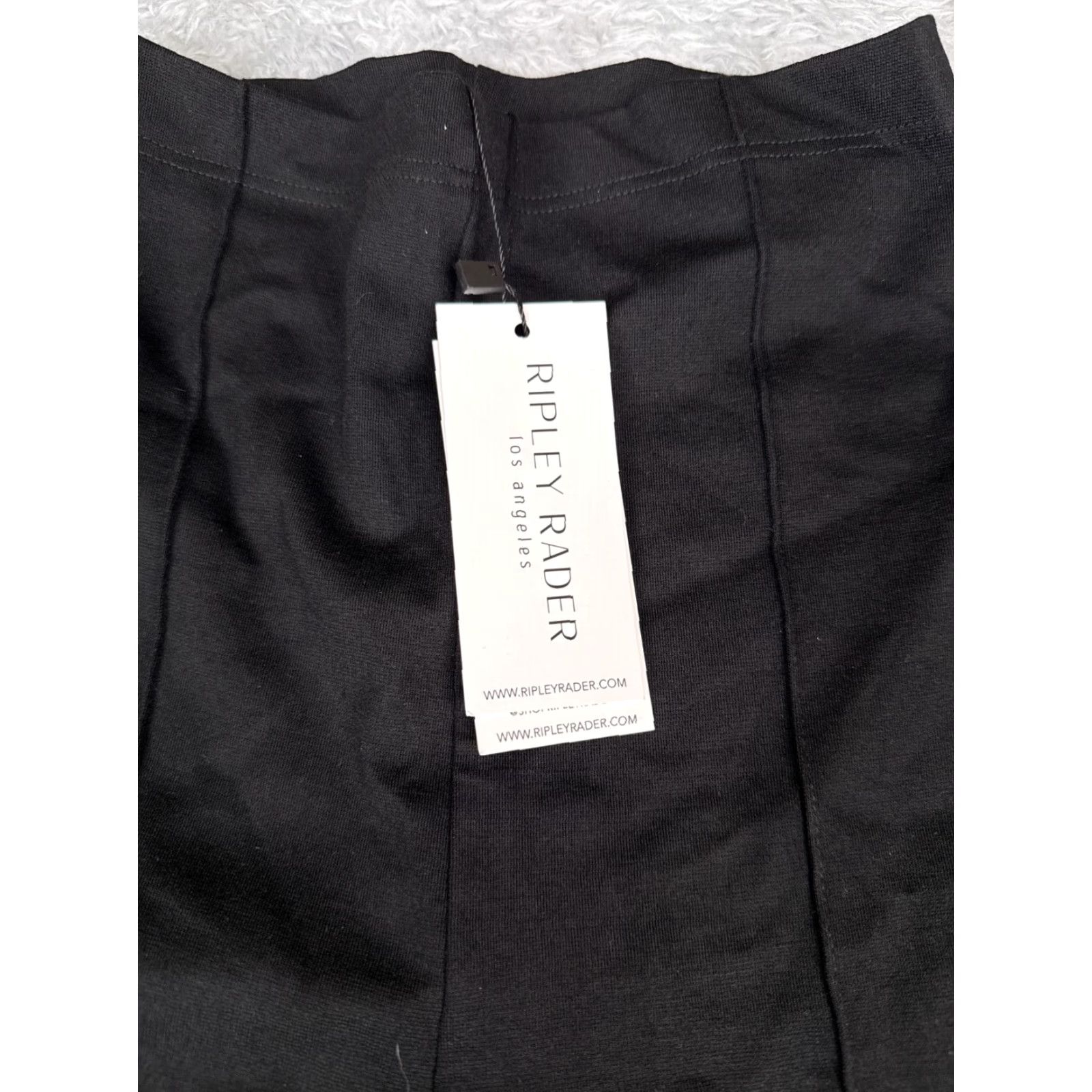 Vintage Ripley Rader Wide Leg Pants Womens Size 1 Black Ponte Business Casual 24"-26" Waist Size 25" / US 0 / IT 36 - 5 Thumbnail