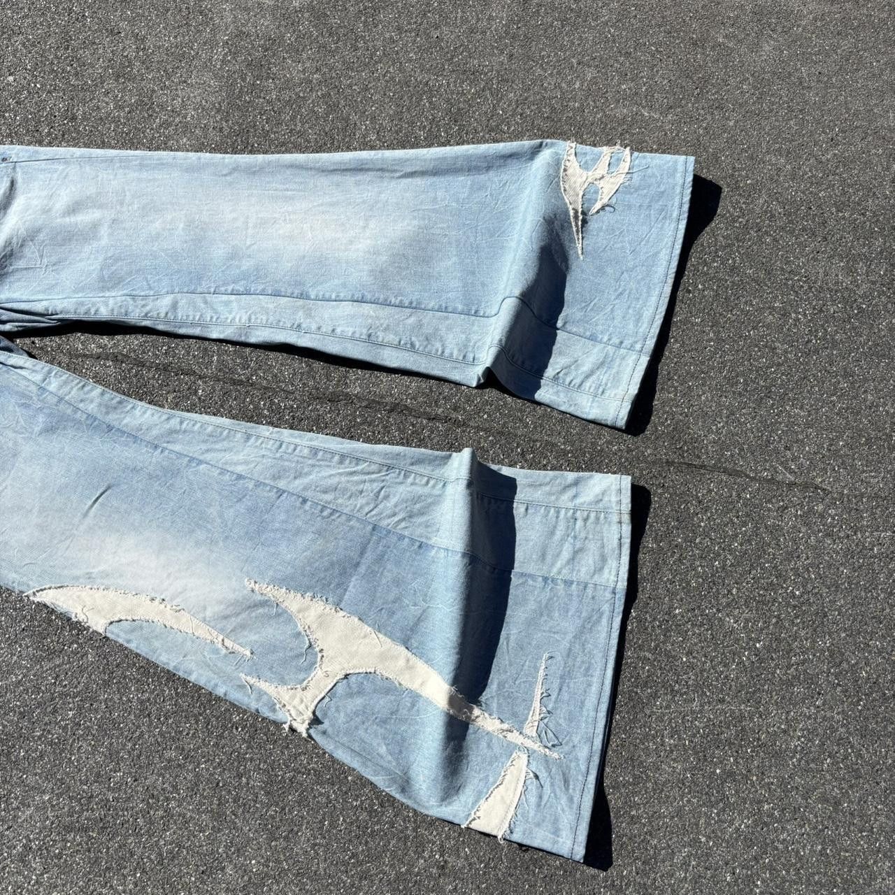 Affliction × Japanese Brand × Vintage jnco affliction style tribal embroidered jeans Size US 31 - 4 Thumbnail