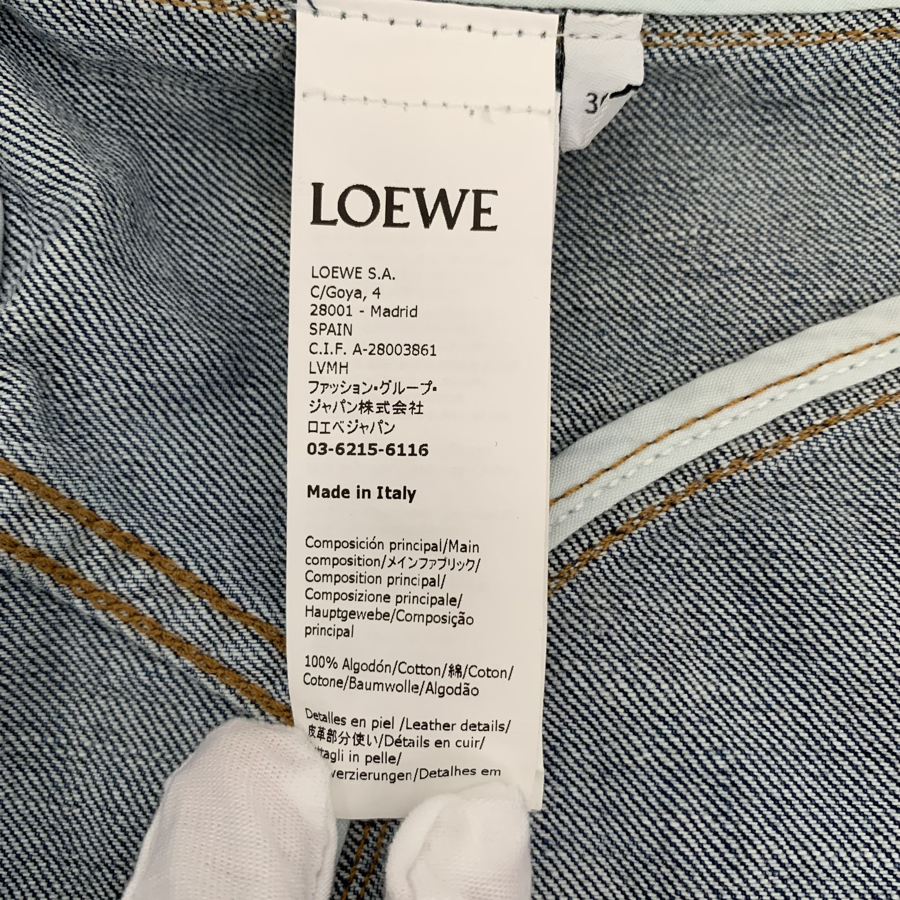 Loewe Loewe Jacket – Navy Asymmetric Denim (Size XS) Size XS / US 0-2 / IT 36-38 - 10 Thumbnail